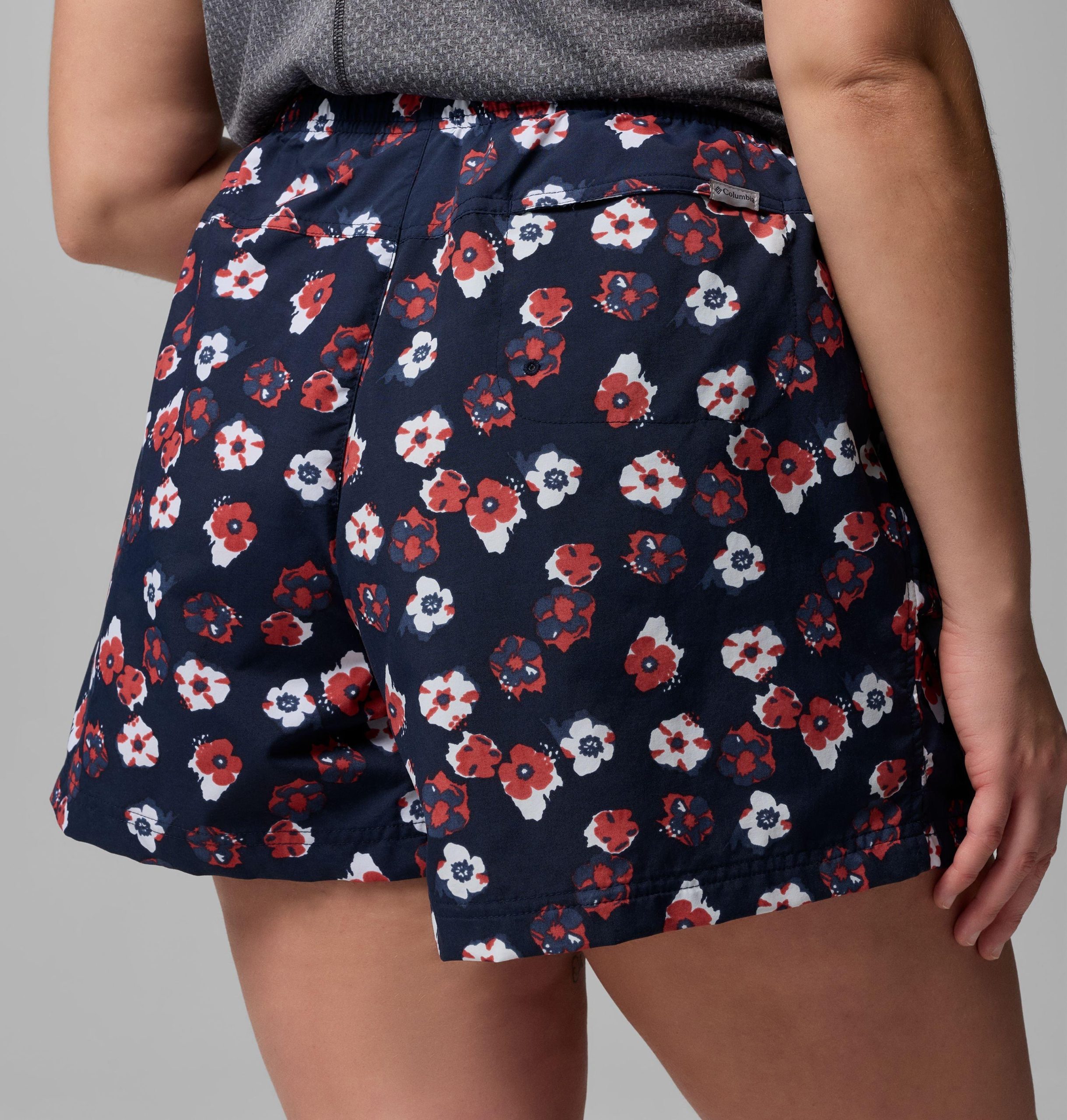 damesshorts met sandy river-print iii - plus size