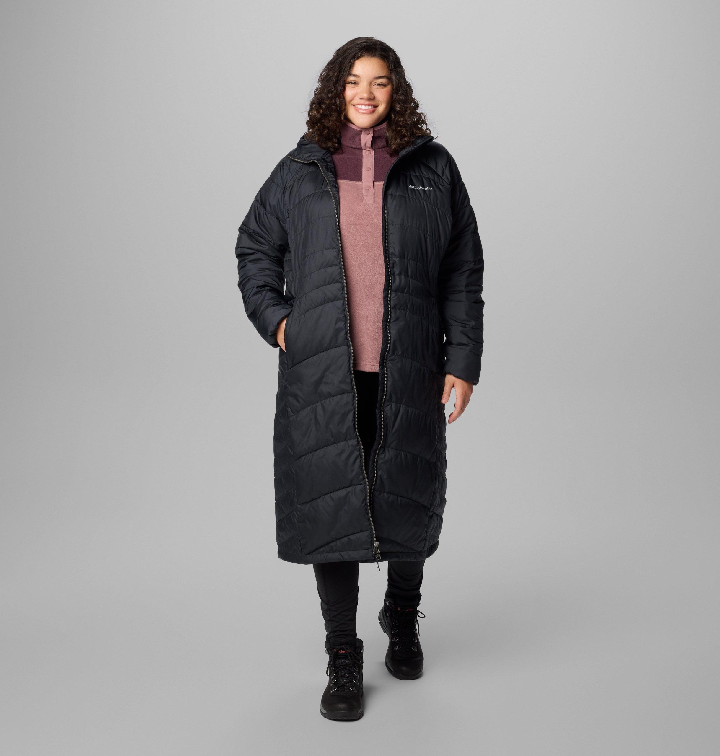 dames karis gale parka tot op de knie - plus size