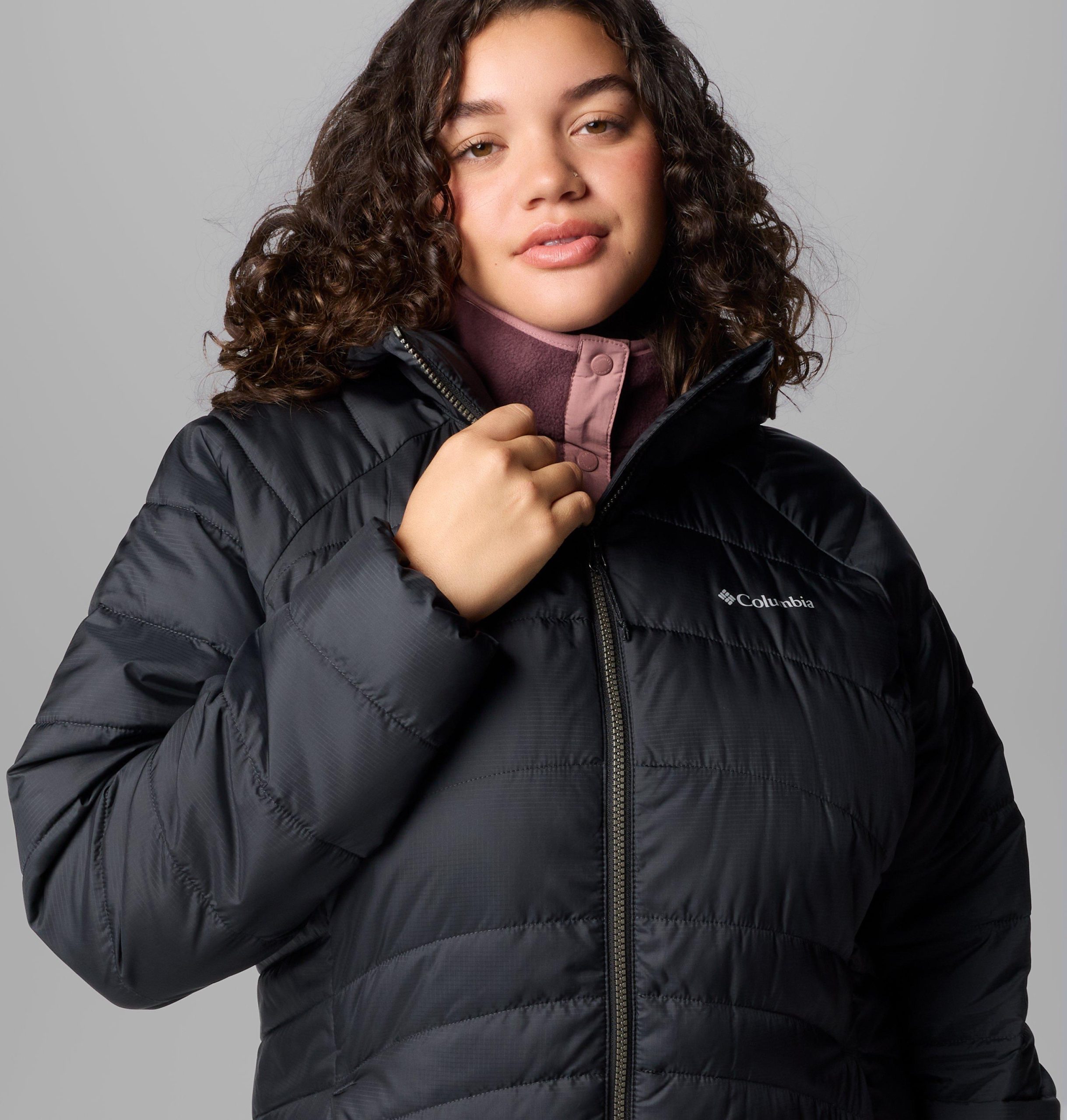 dames karis gale parka tot op de knie - plus size