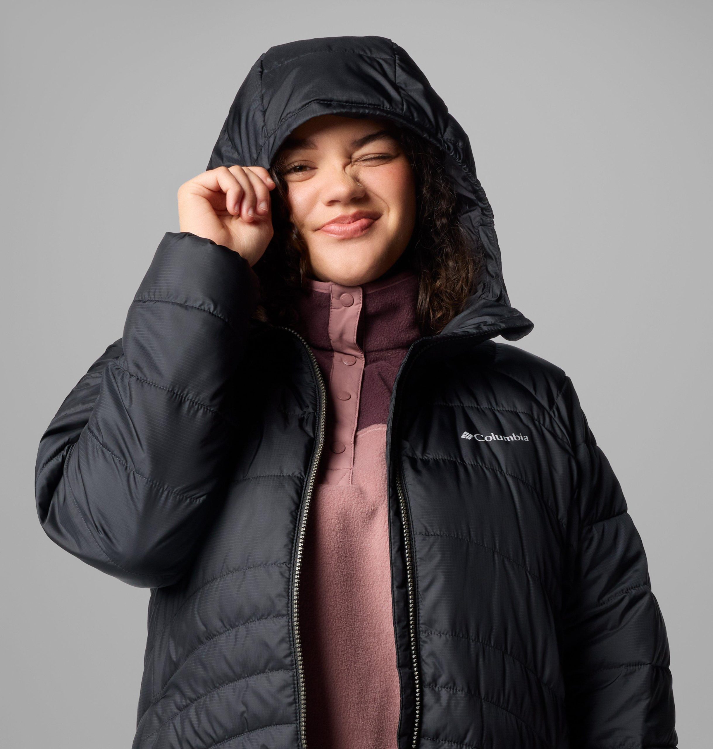 dames karis gale parka tot op de knie - plus size