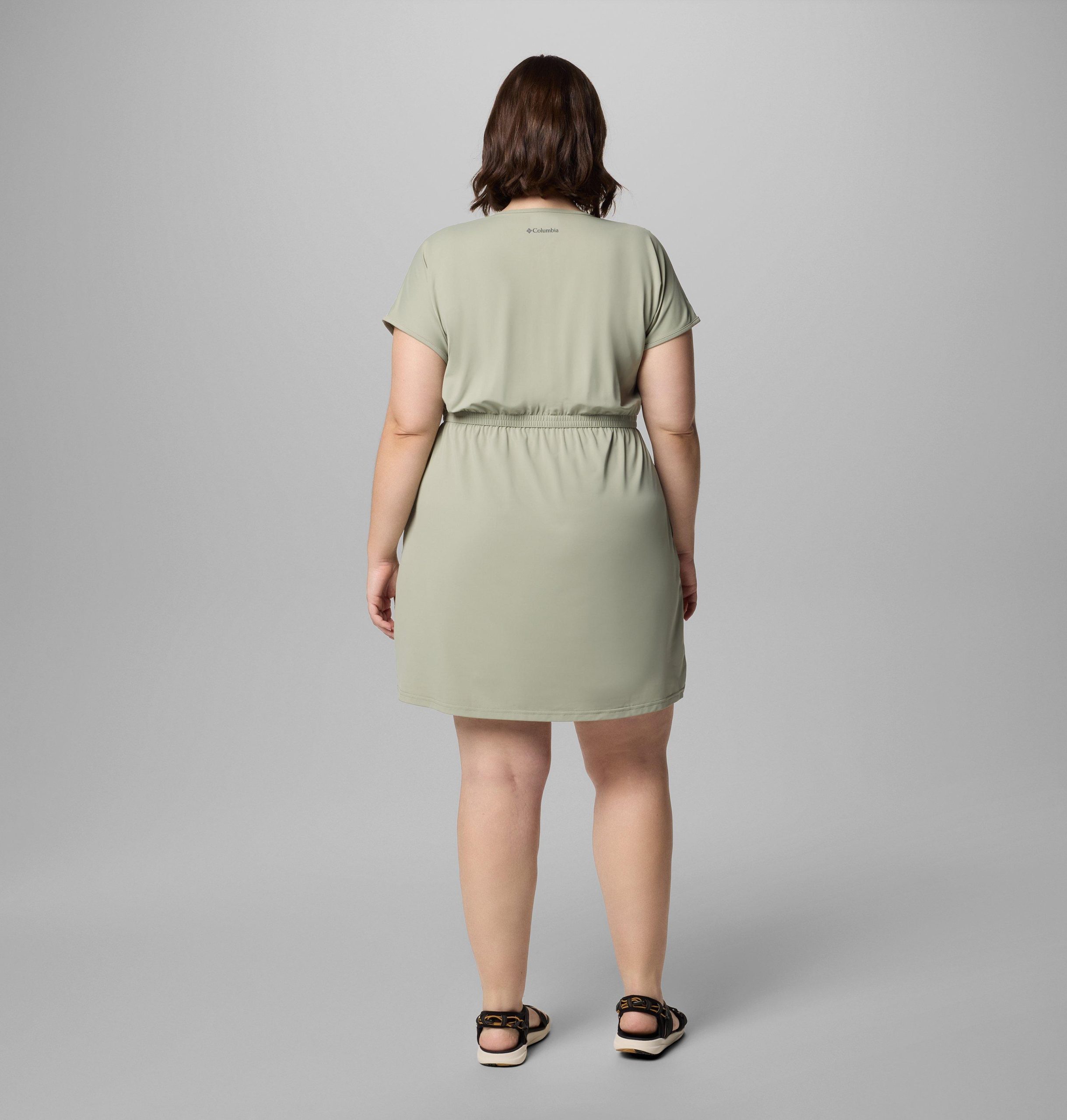 damesjurk chill river met korte mouwen - plus size