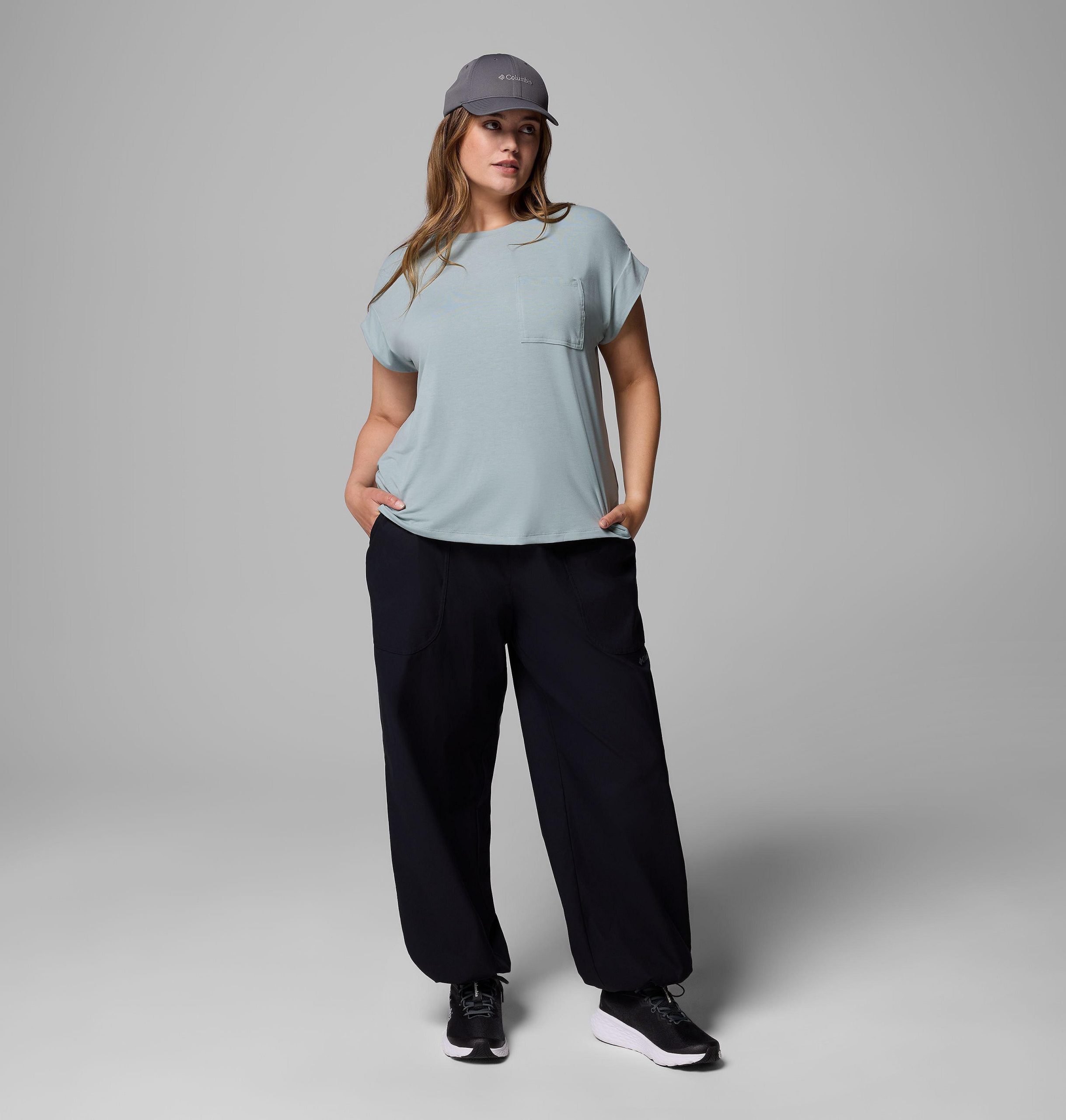 damesshirt met korte mouwen van daniela falls - plus size
