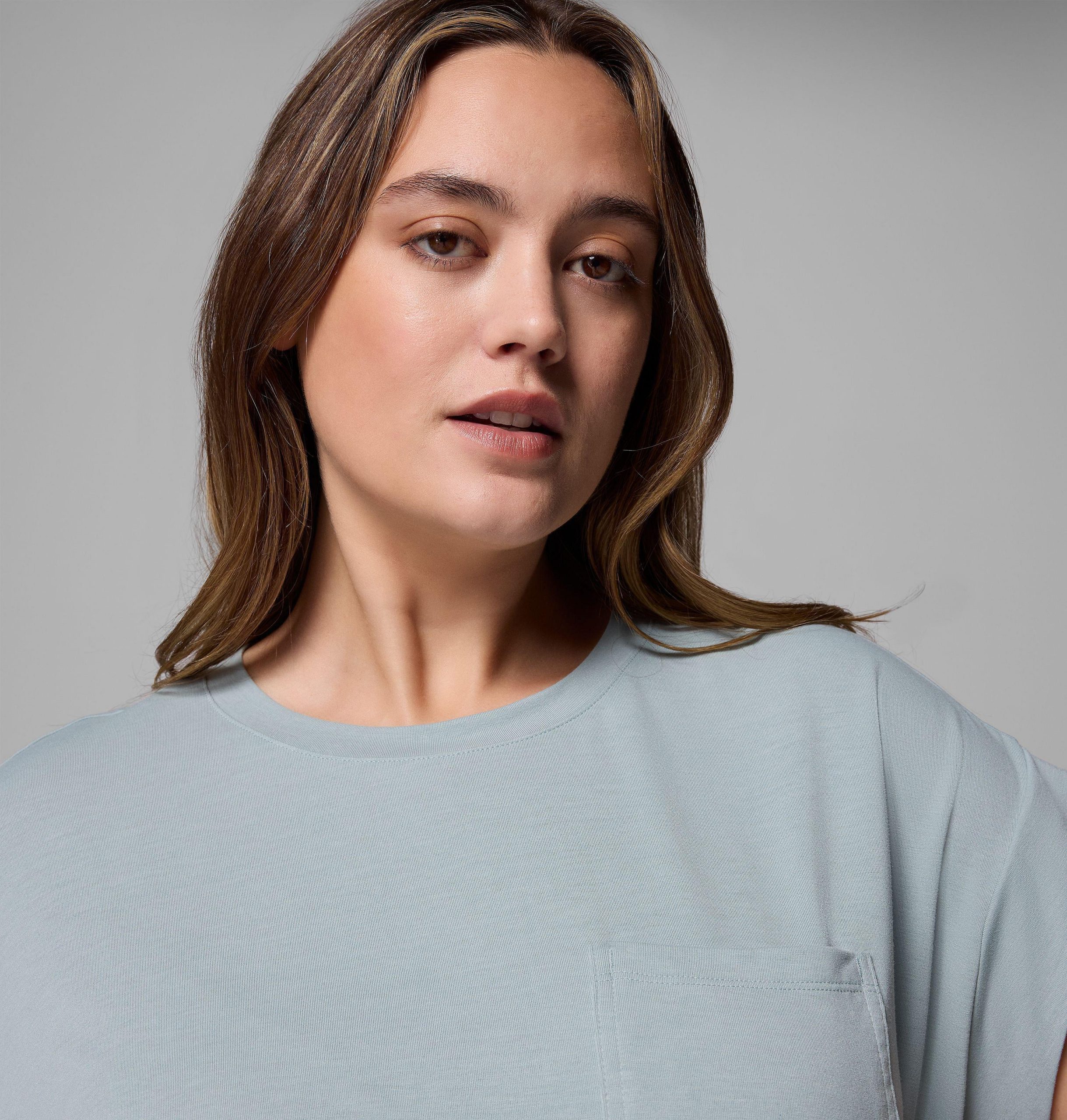 damesshirt met korte mouwen van daniela falls - plus size