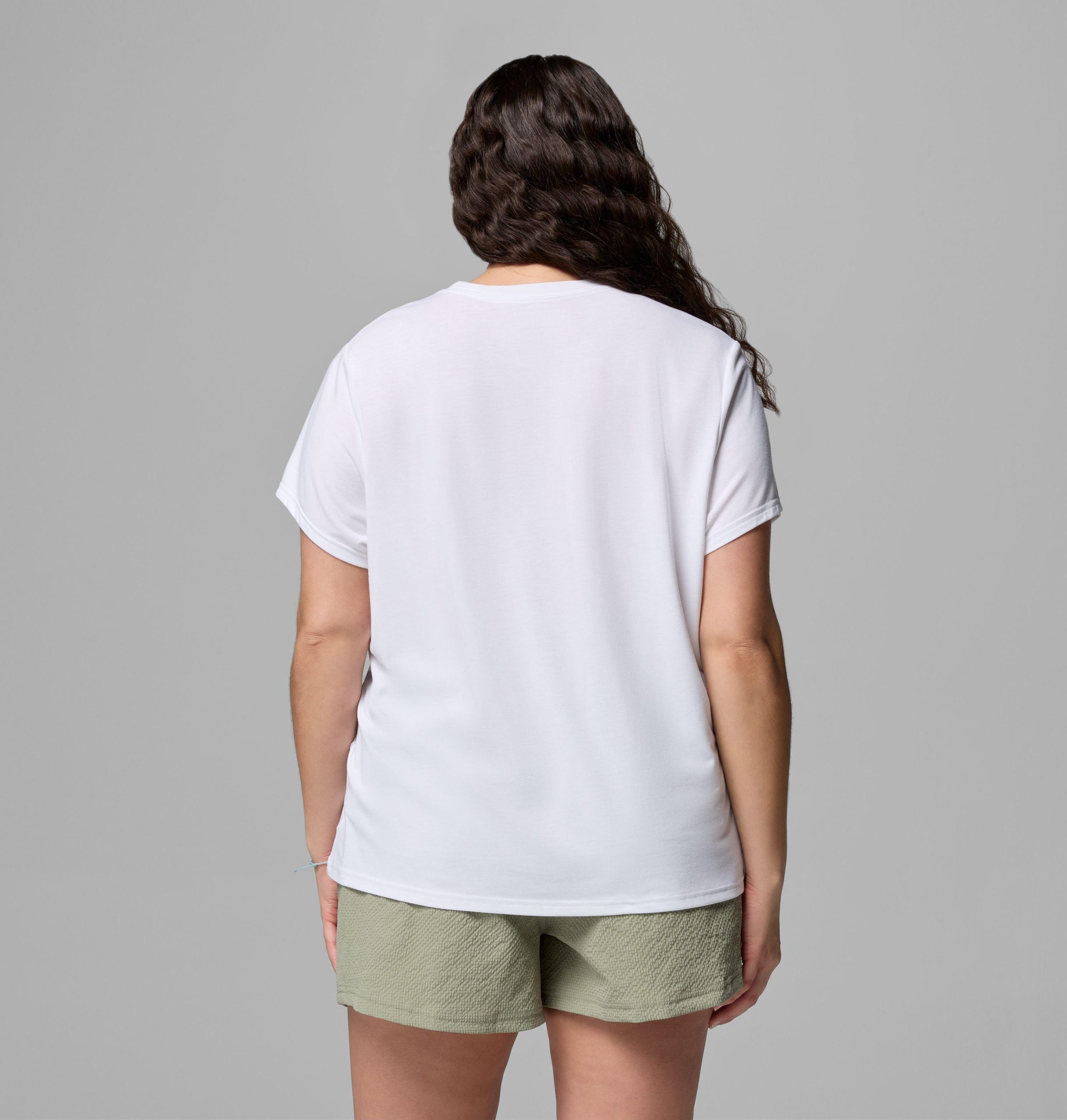 dames csc soft stretch t-shirt met korte mouwen - plus size