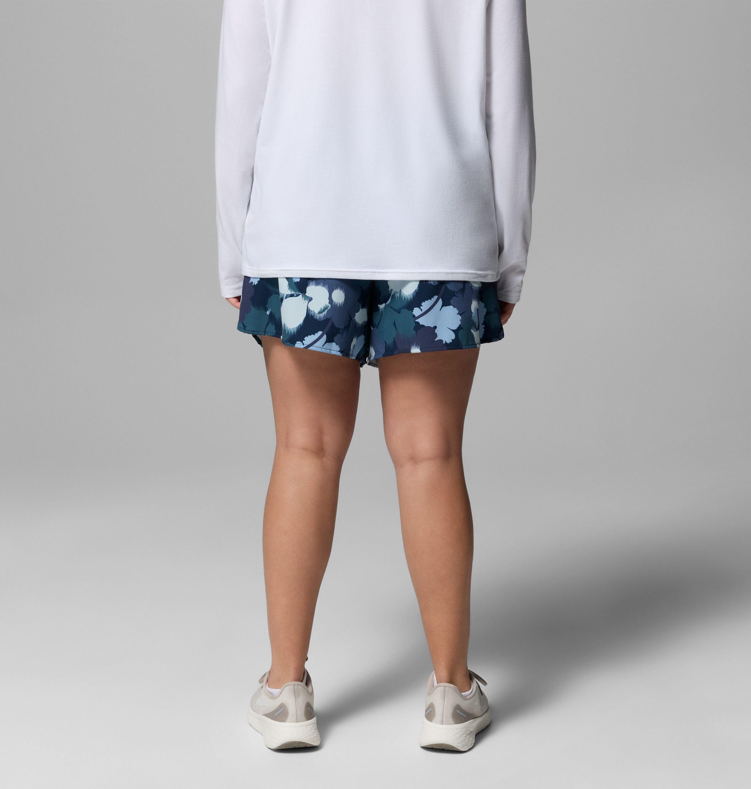 dames shorts met vital valley-print - plus size