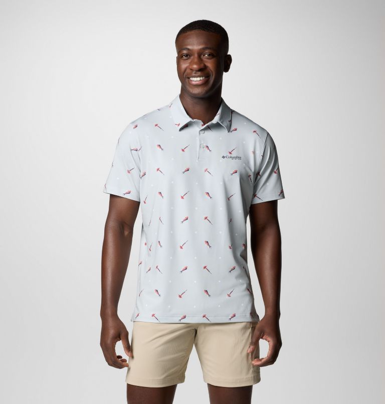 men pfg super slack tide ii stretch polo