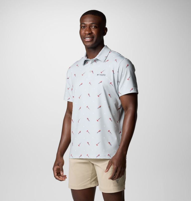 men pfg super slack tide ii stretch polo