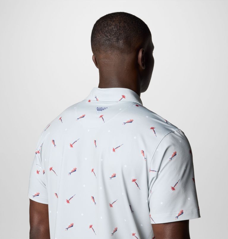 men pfg super slack tide ii stretch polo