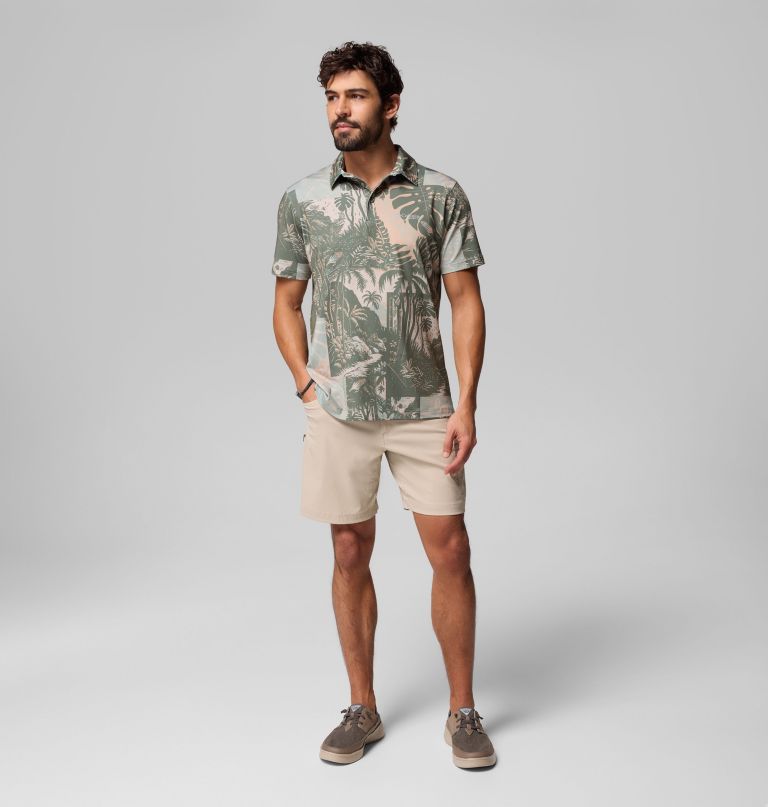 men pfg super slack tide ii stretch polo