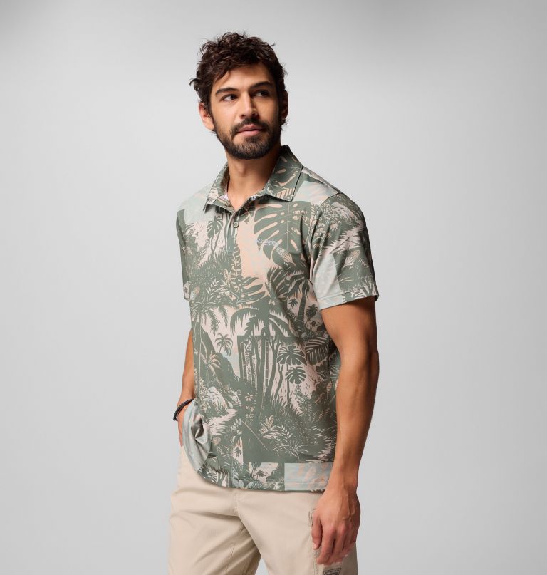 men pfg super slack tide ii stretch polo