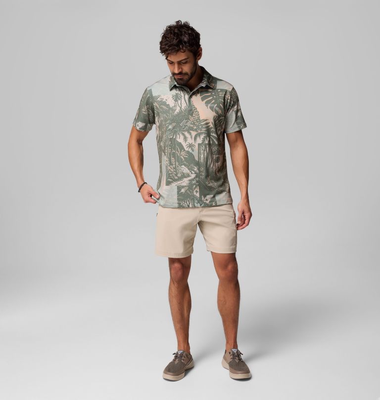 men pfg super slack tide ii stretch polo