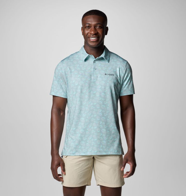 men pfg super slack tide ii stretch polo