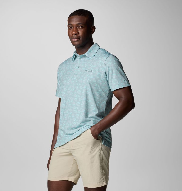 men pfg super slack tide ii stretch polo