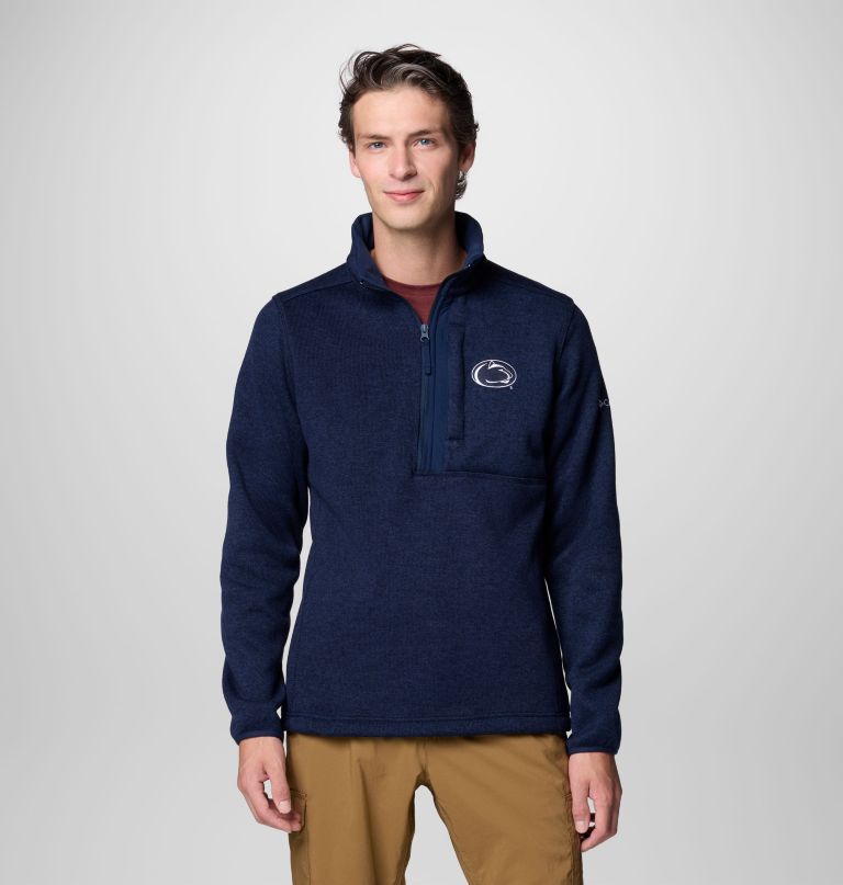 men collegiate sweater weather fleece half zip pullover - penn state