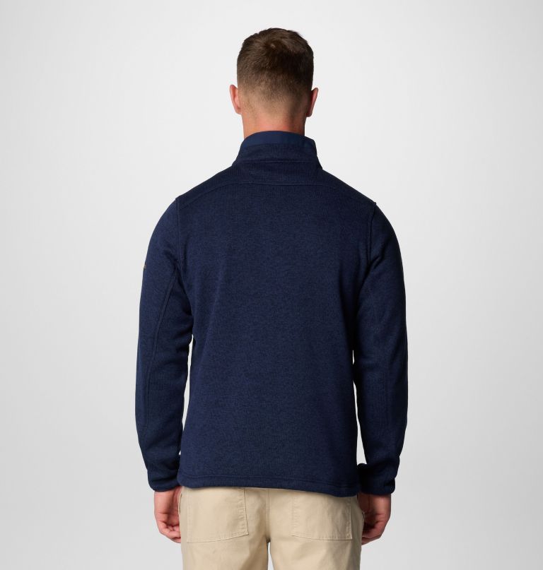 men collegiate sweater weather fleece half zip pullover - michigan