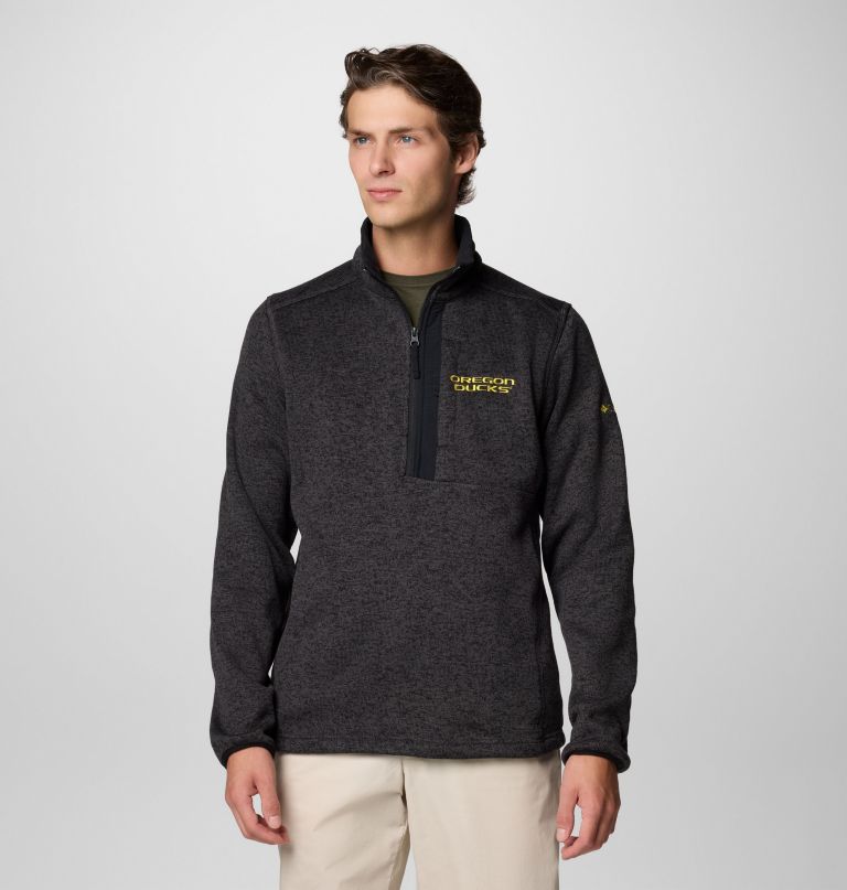 men collegiate sweater weather fleece half zip pullover - oregon