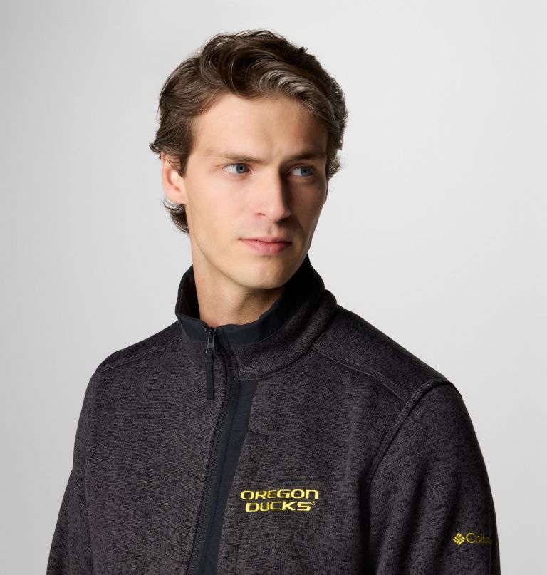 men collegiate sweater weather fleece half zip pullover - oregon