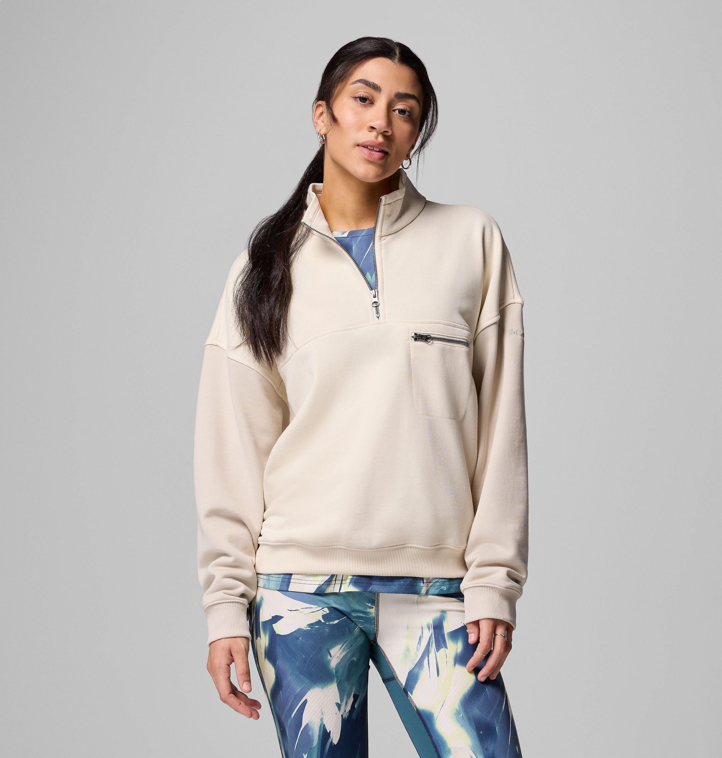 dames bugasweat half zip pullover