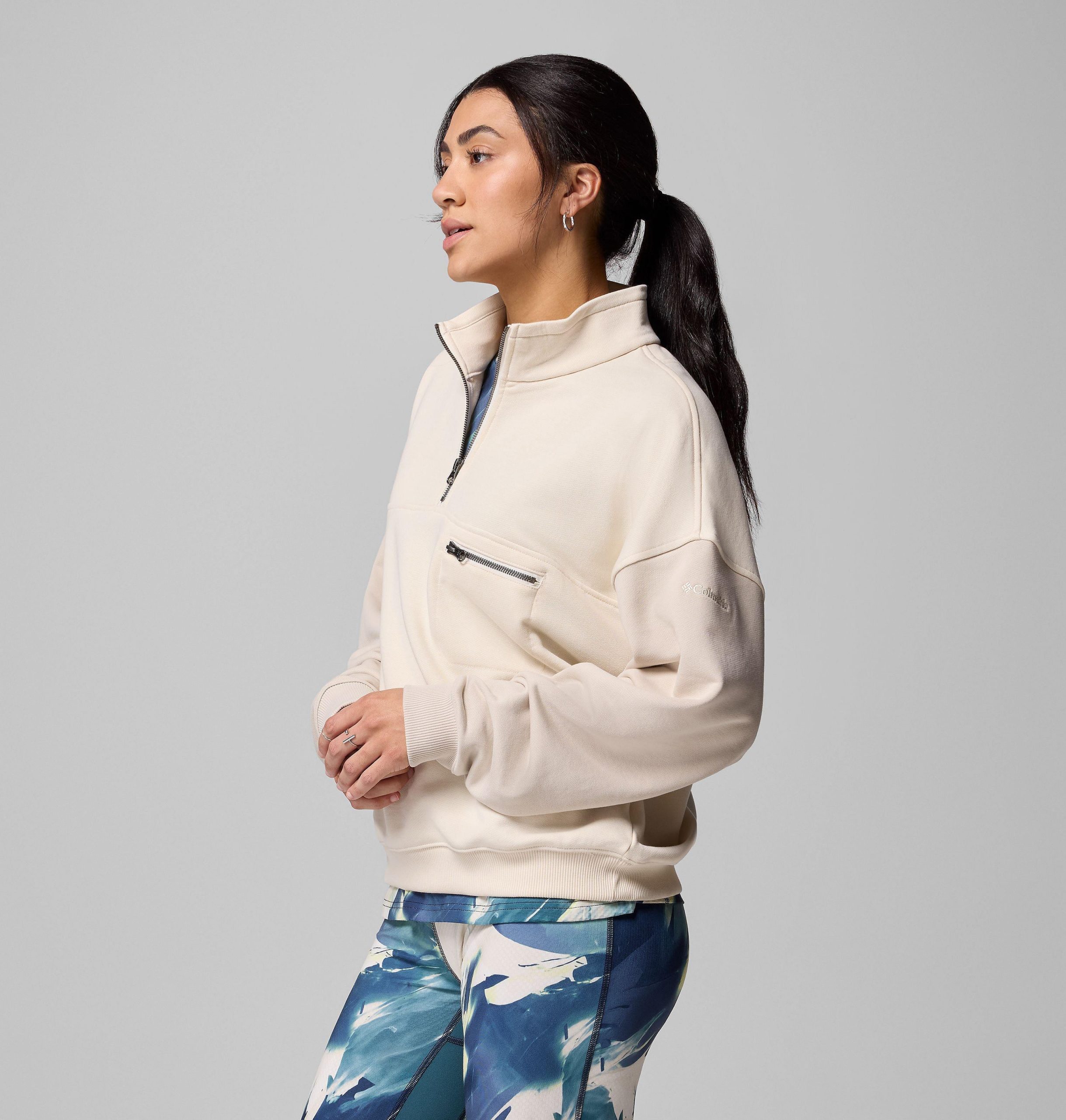 dames bugasweat half zip pullover