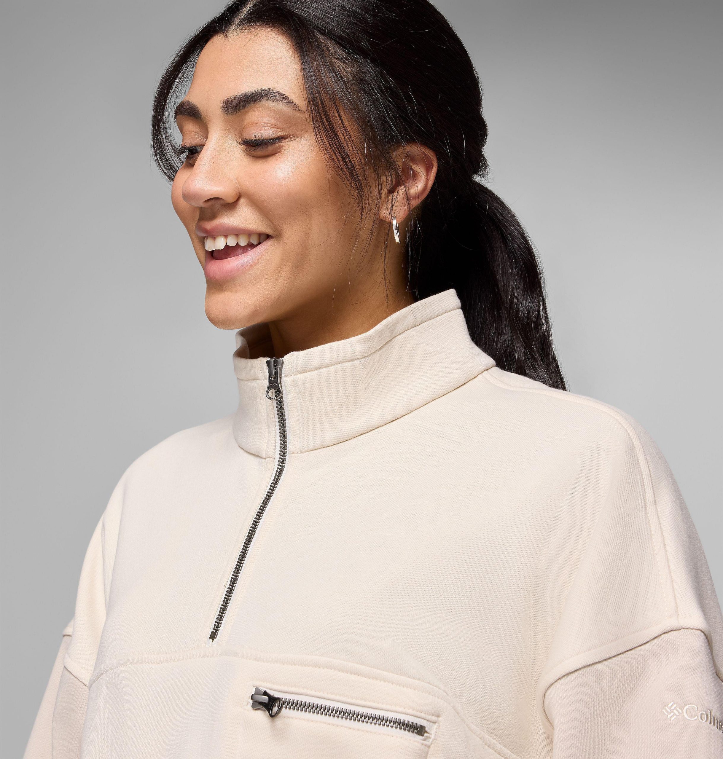 dames bugasweat half zip pullover