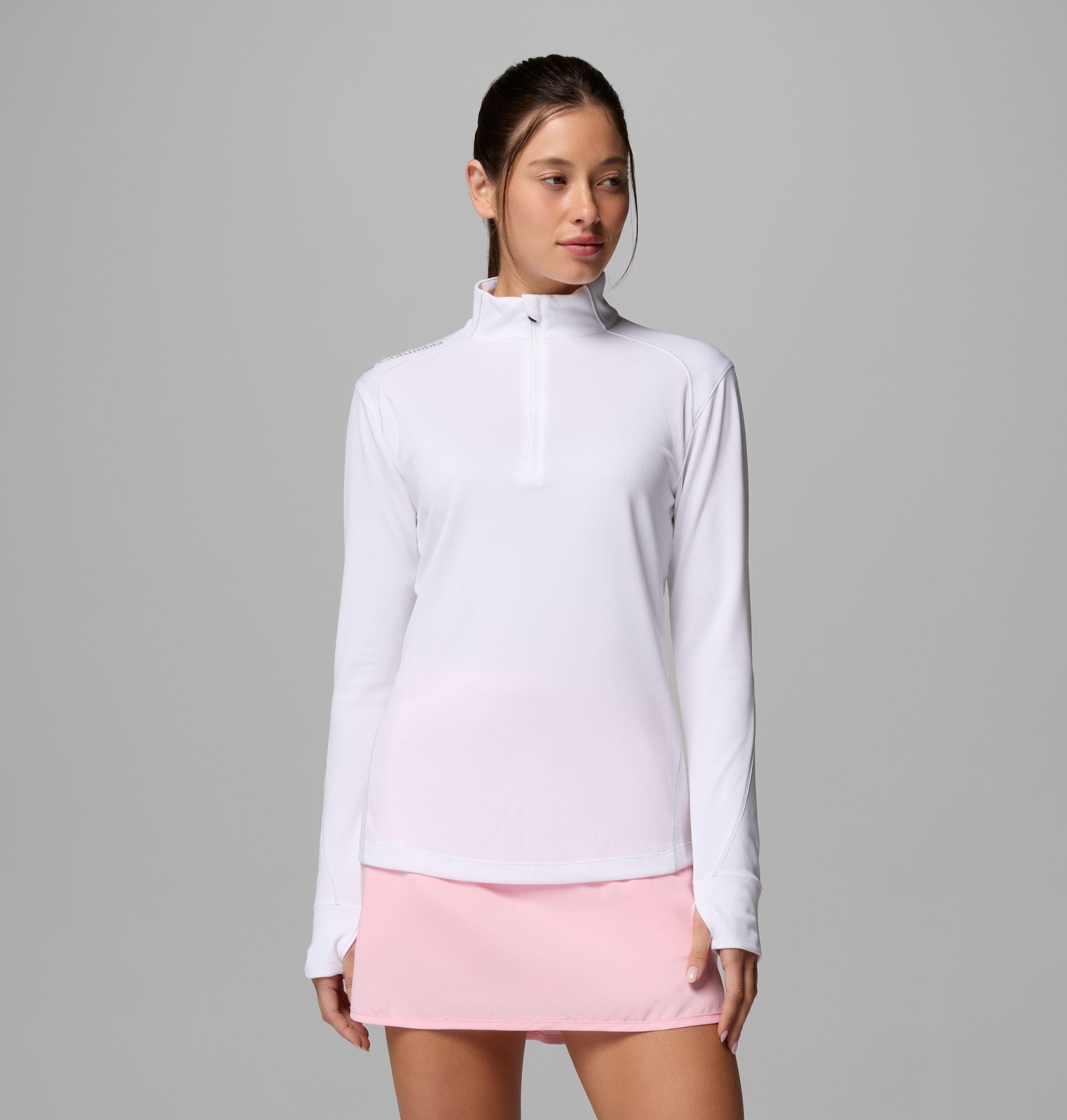 dames omni-wick shotgun quarter zip 2.0 pullover