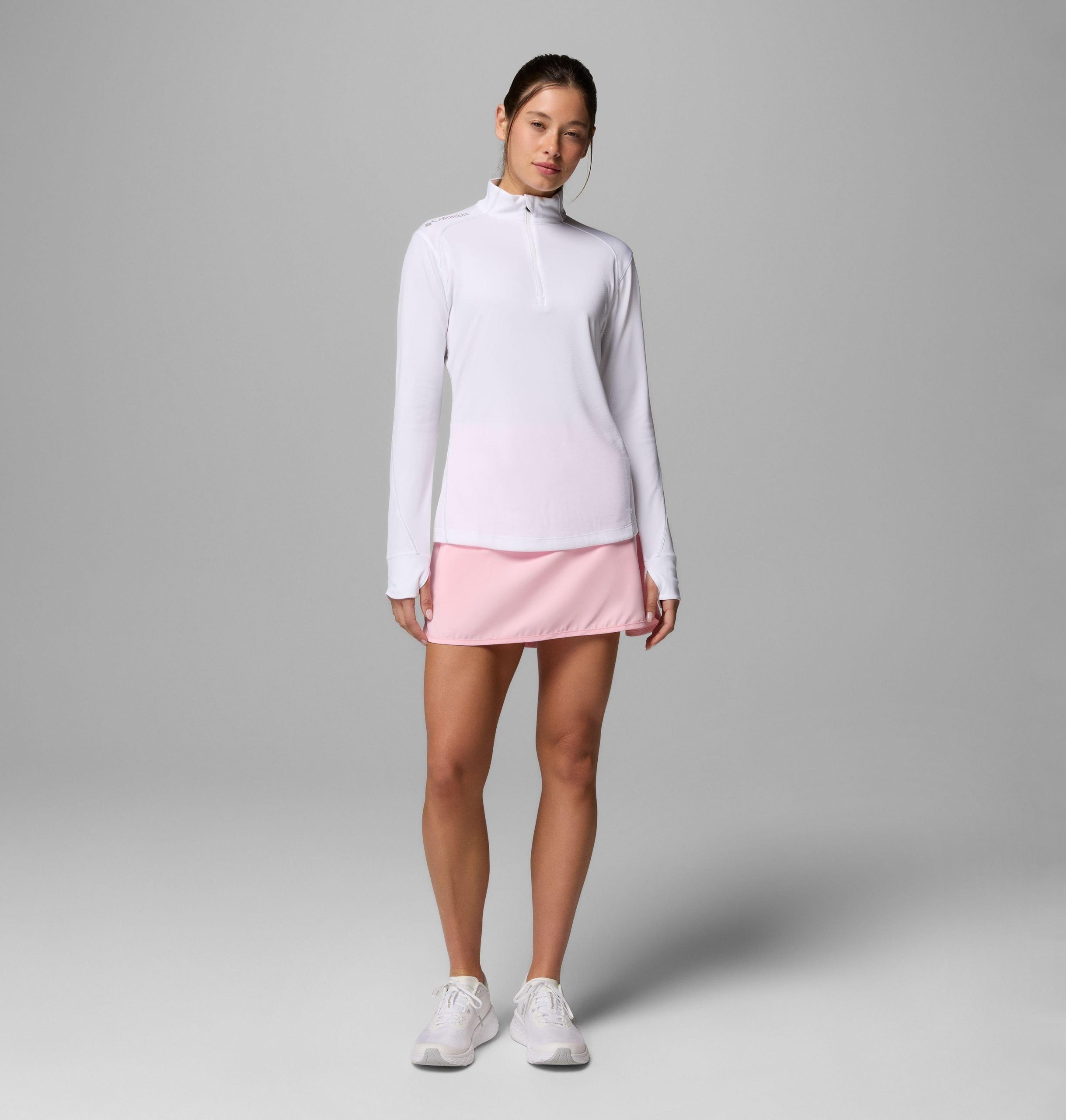 dames omni-wick shotgun quarter zip 2.0 pullover