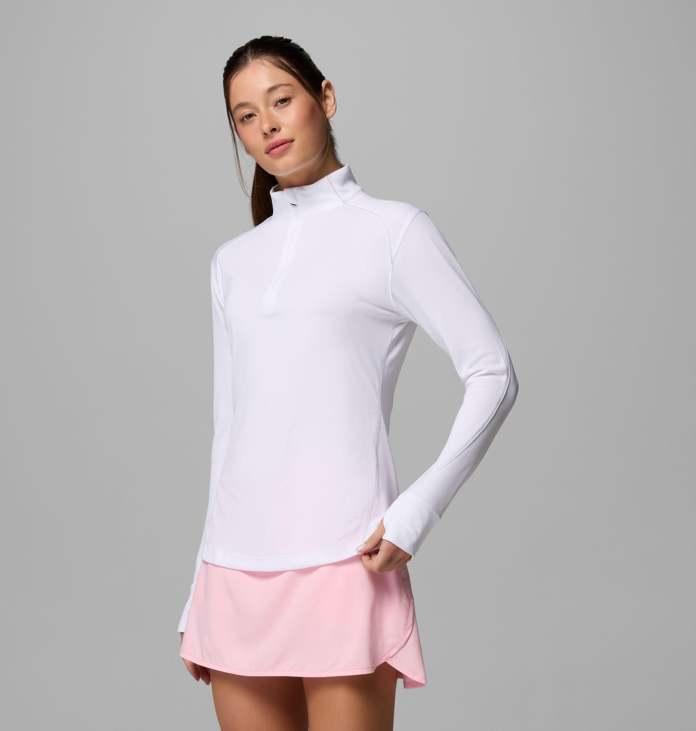 dames omni-wick shotgun quarter zip 2.0 pullover