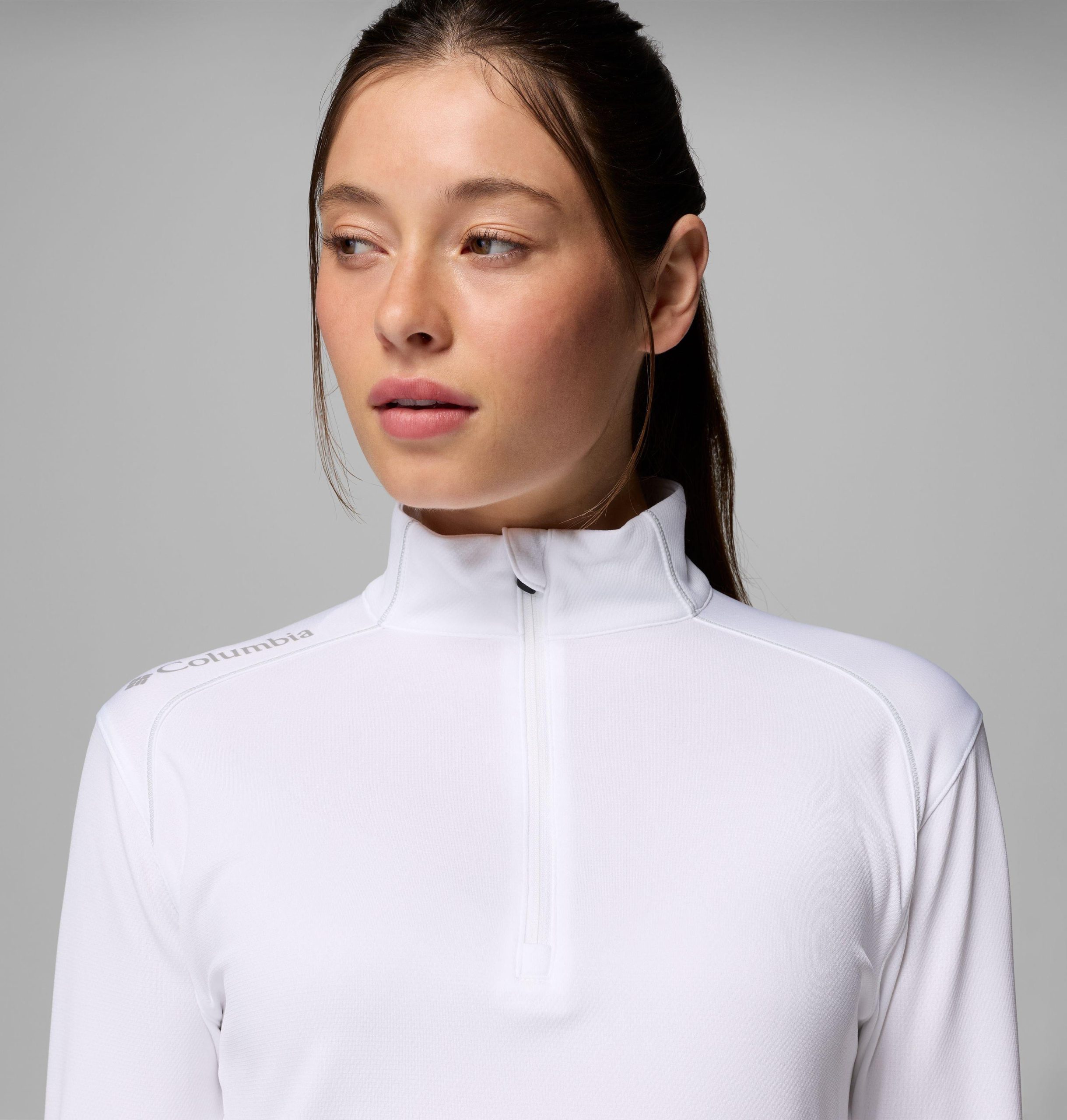 dames omni-wick shotgun quarter zip 2.0 pullover