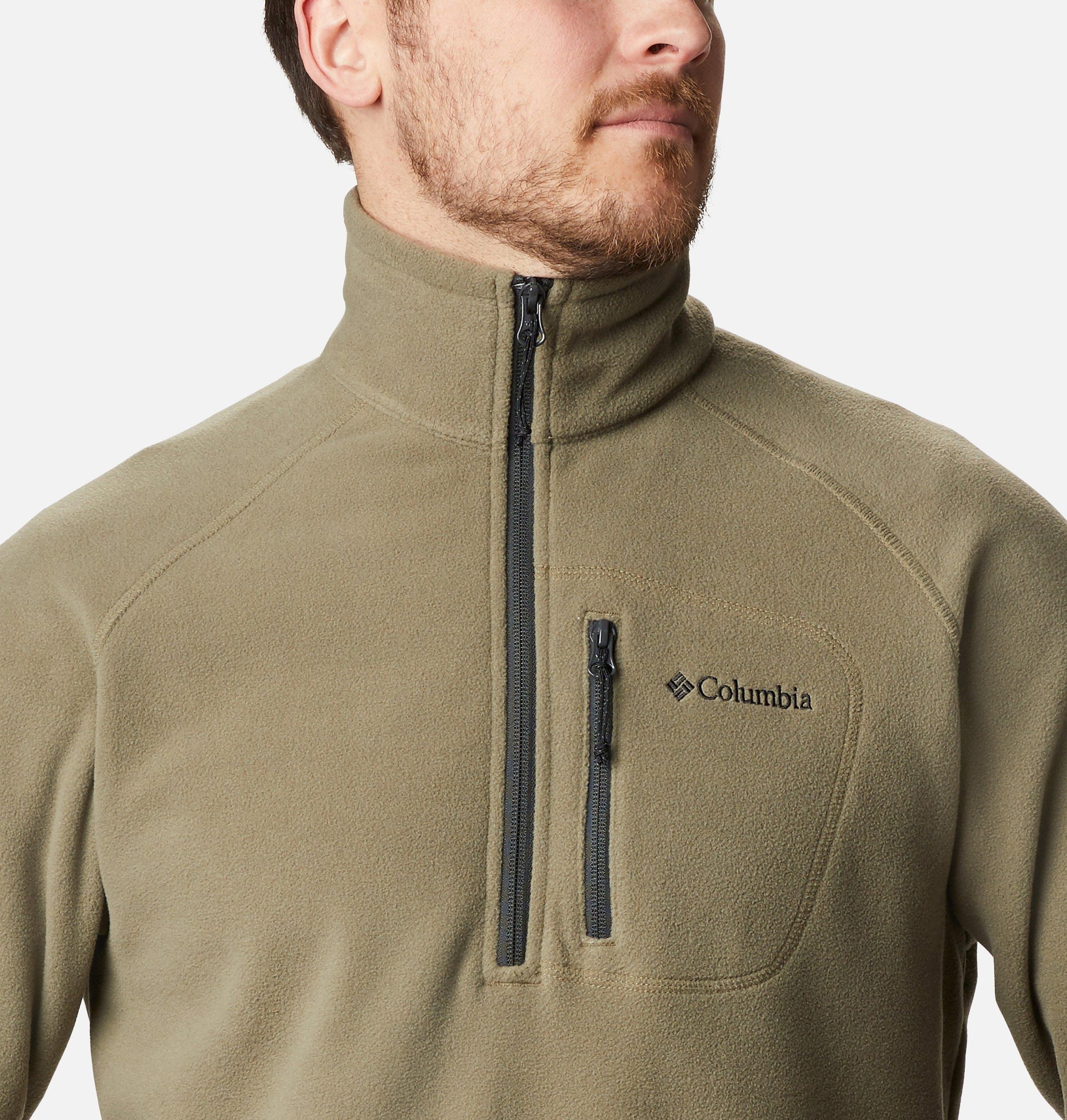 heren fast trek iii half zip fleece pullover - lang