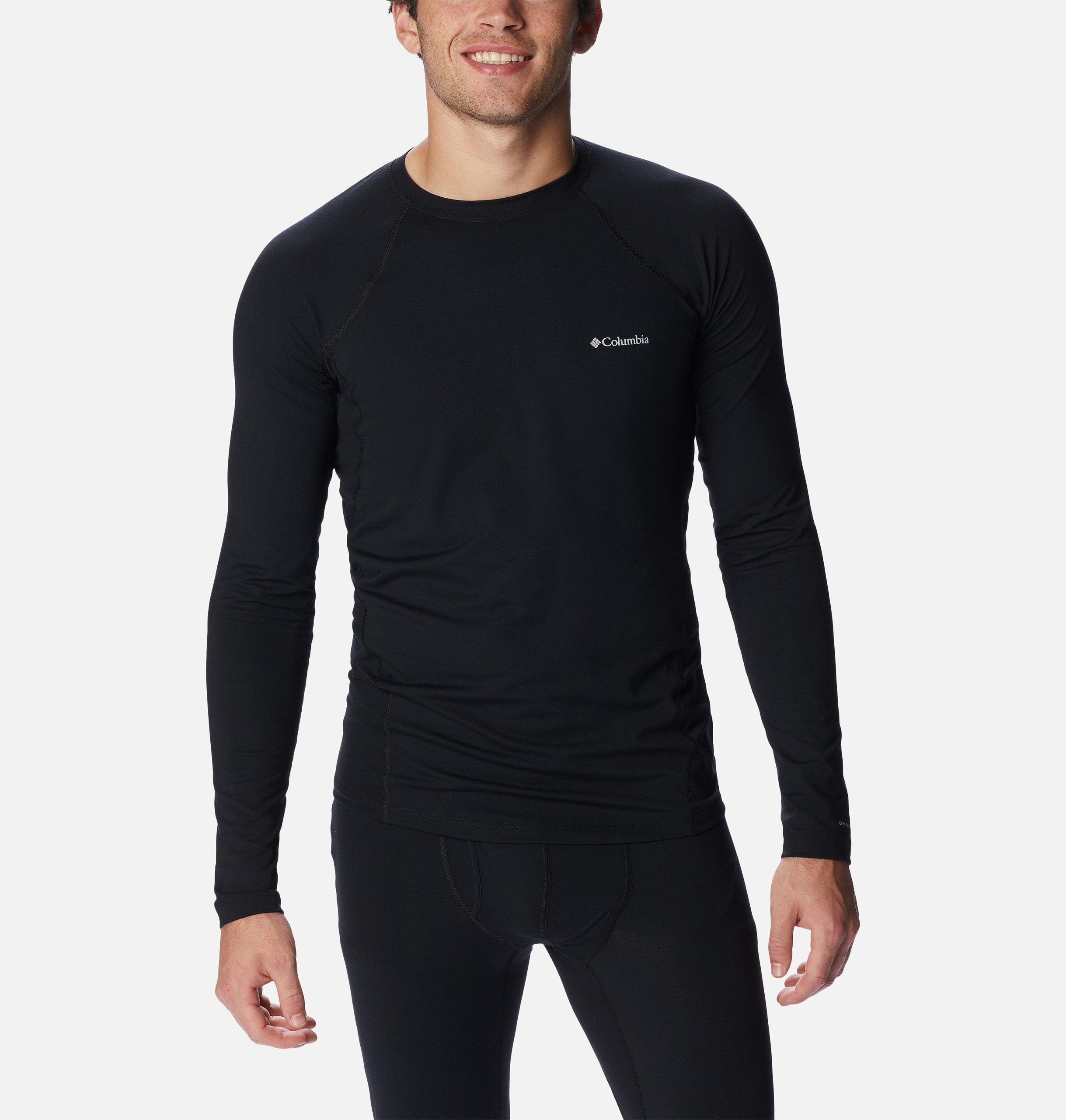 omni-heat midweight baselayer crew voor heren - lang