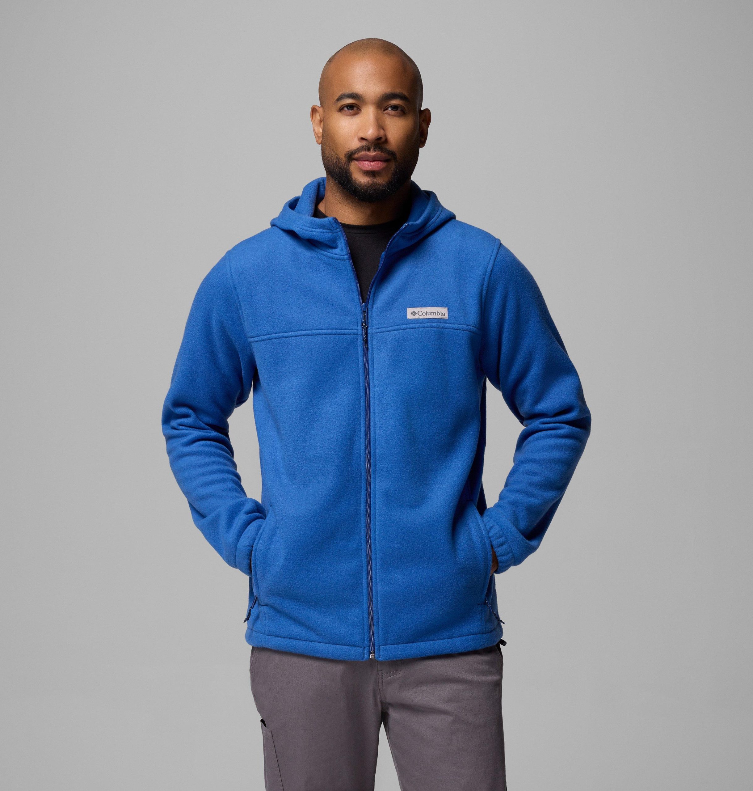 heren steens mountain fleece hoodie met volledige ritssluiting