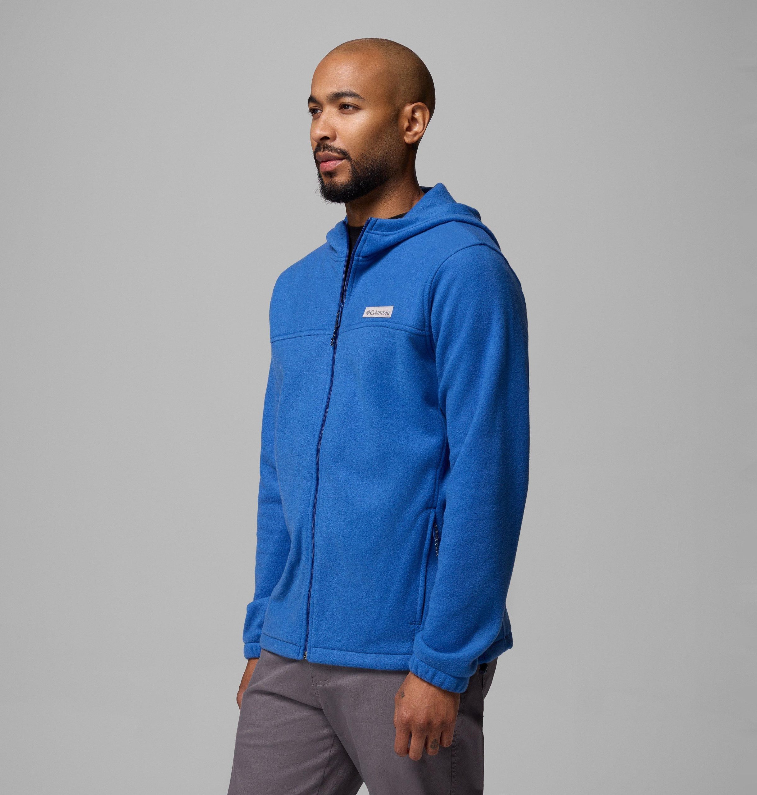 heren steens mountain fleece hoodie met volledige ritssluiting
