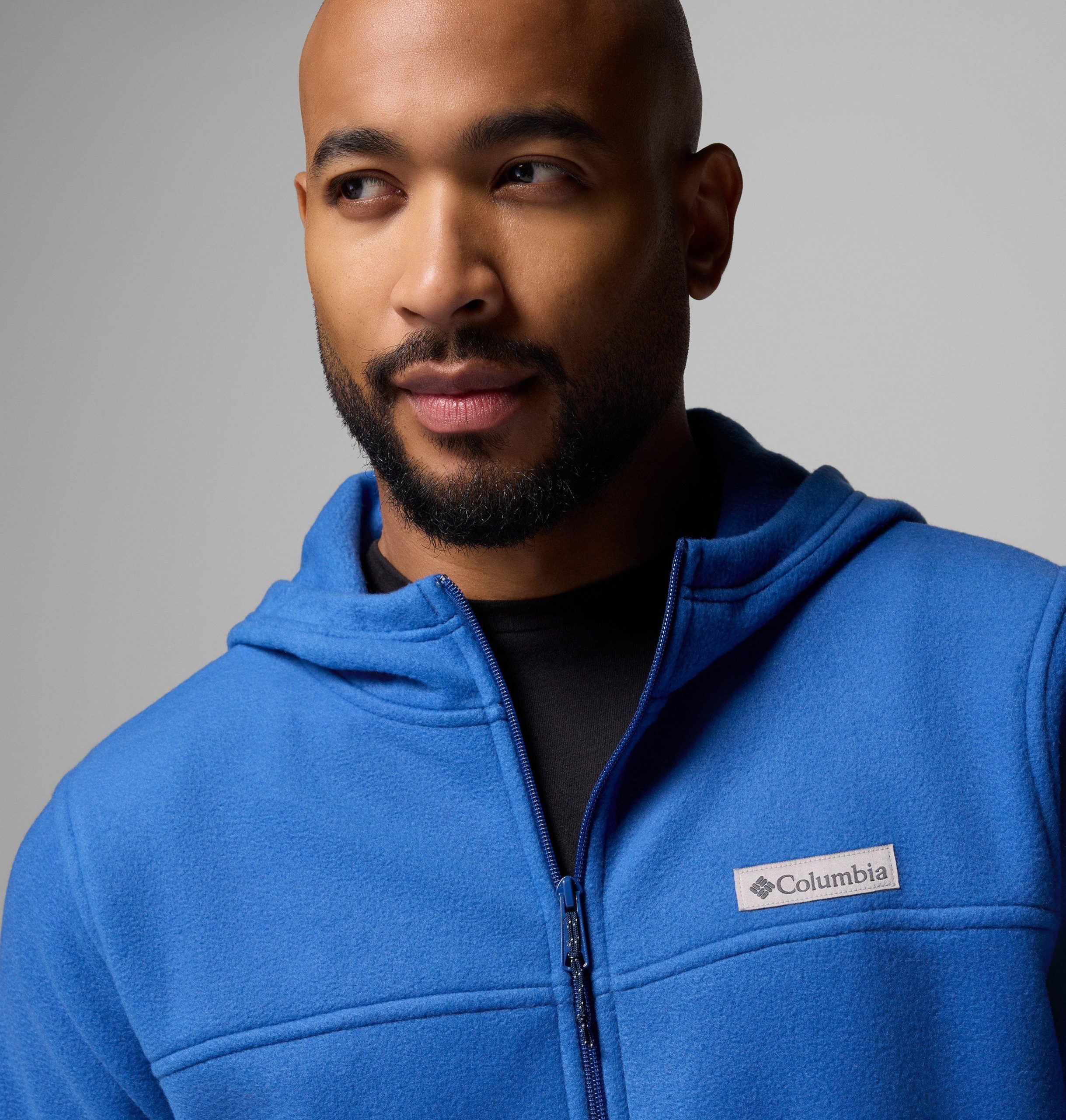 heren steens mountain fleece hoodie met volledige ritssluiting
