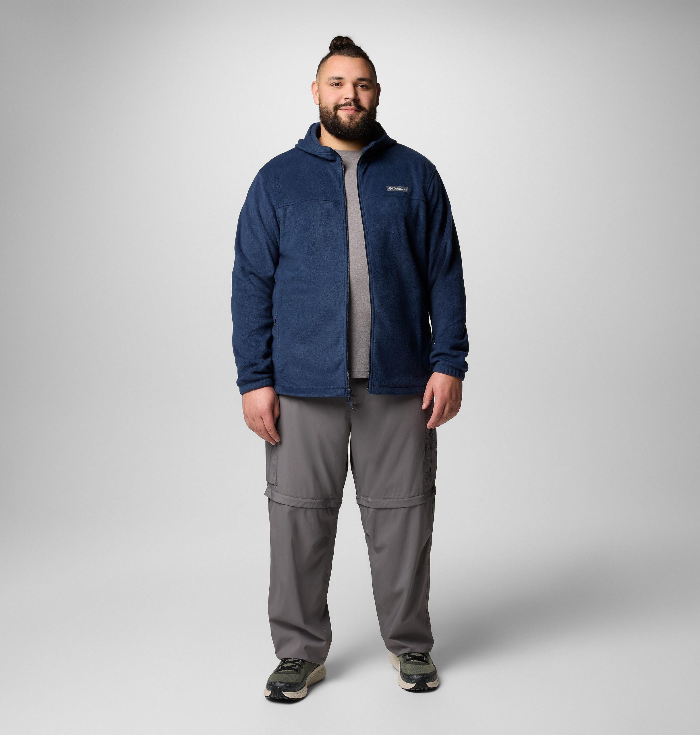 heren steens mountain fleece hoodie met volledige ritssluiting - groot