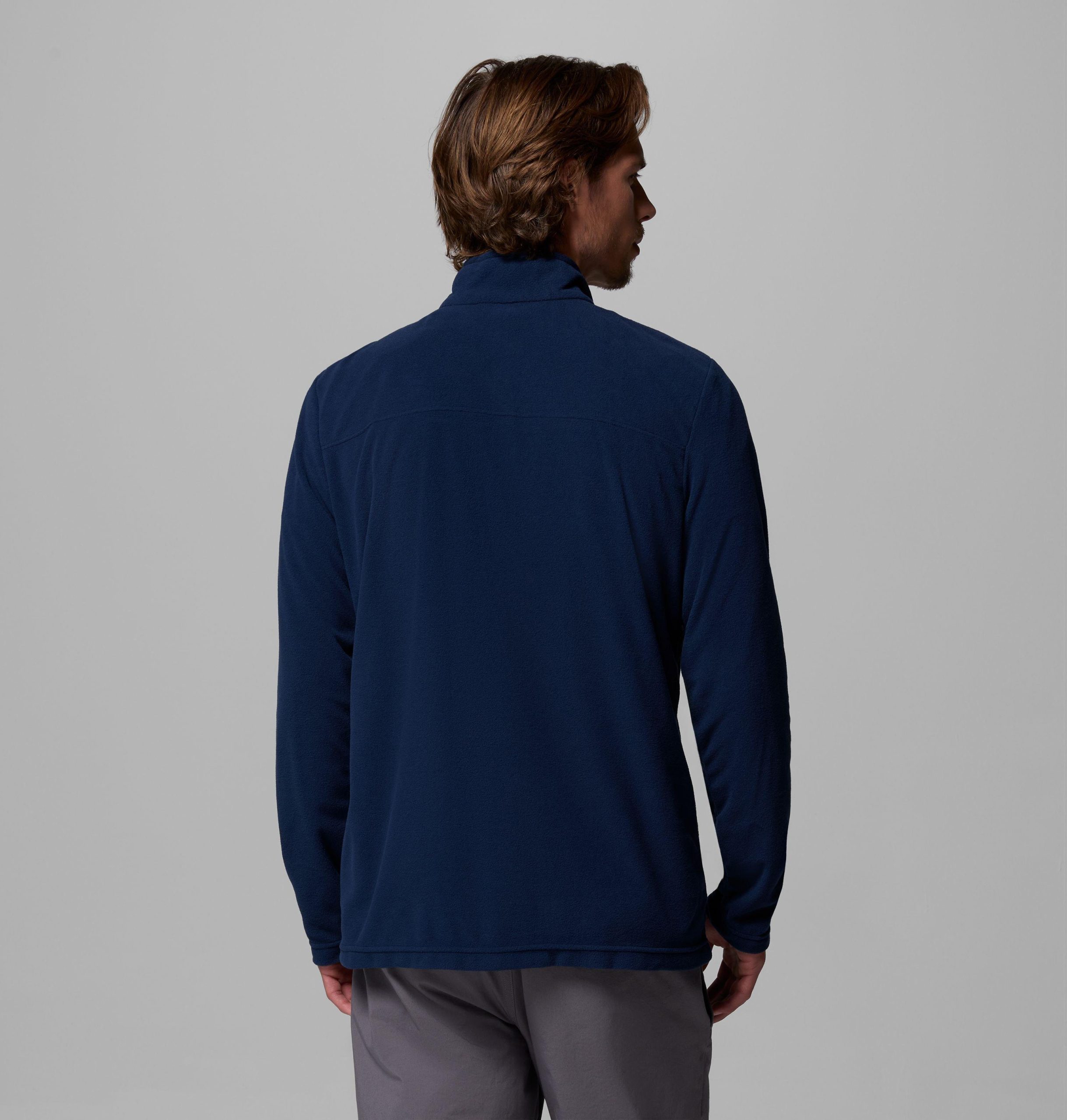 heren lake aloha fleece trui met halve rits