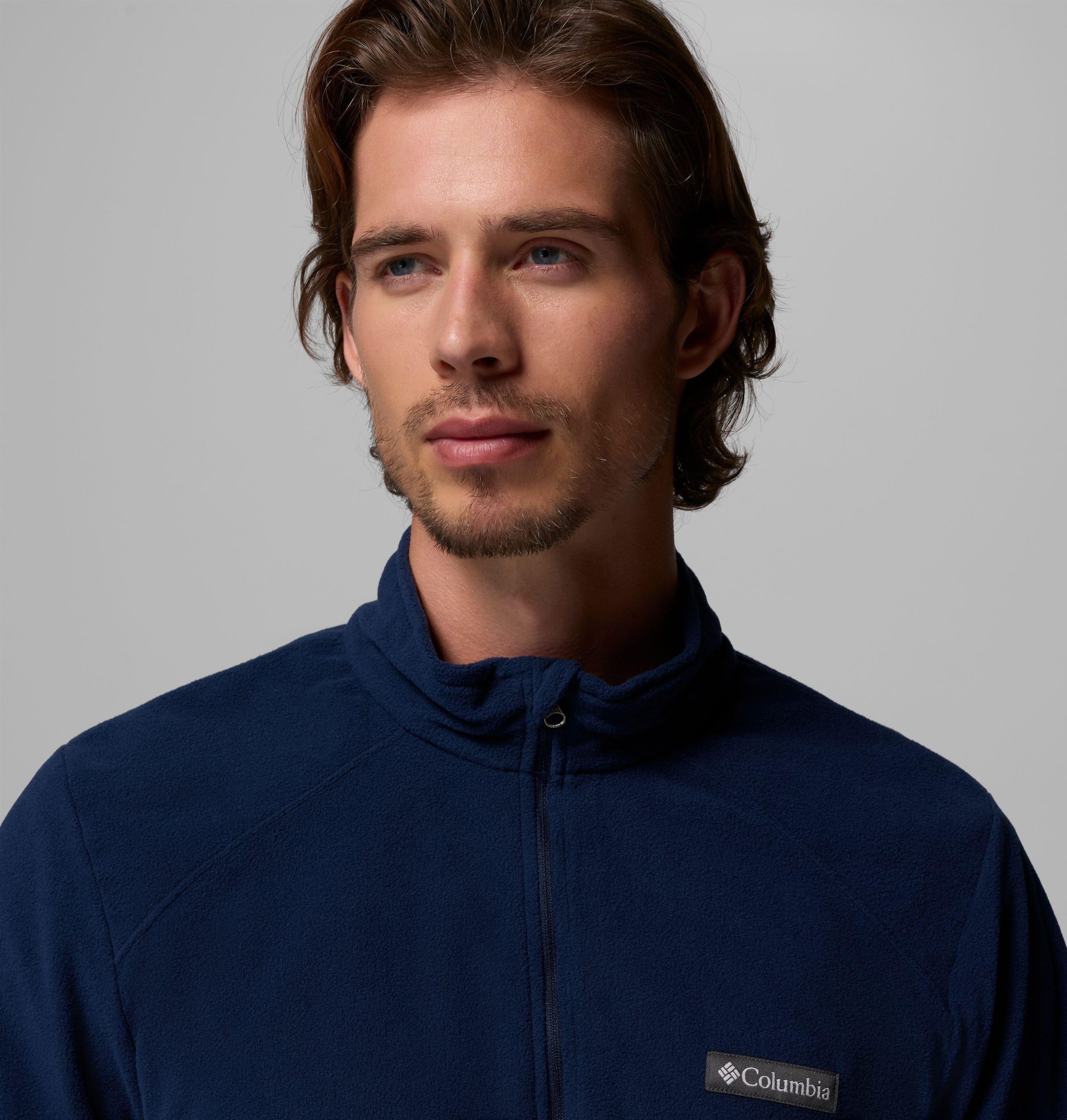 heren lake aloha fleece trui met halve rits