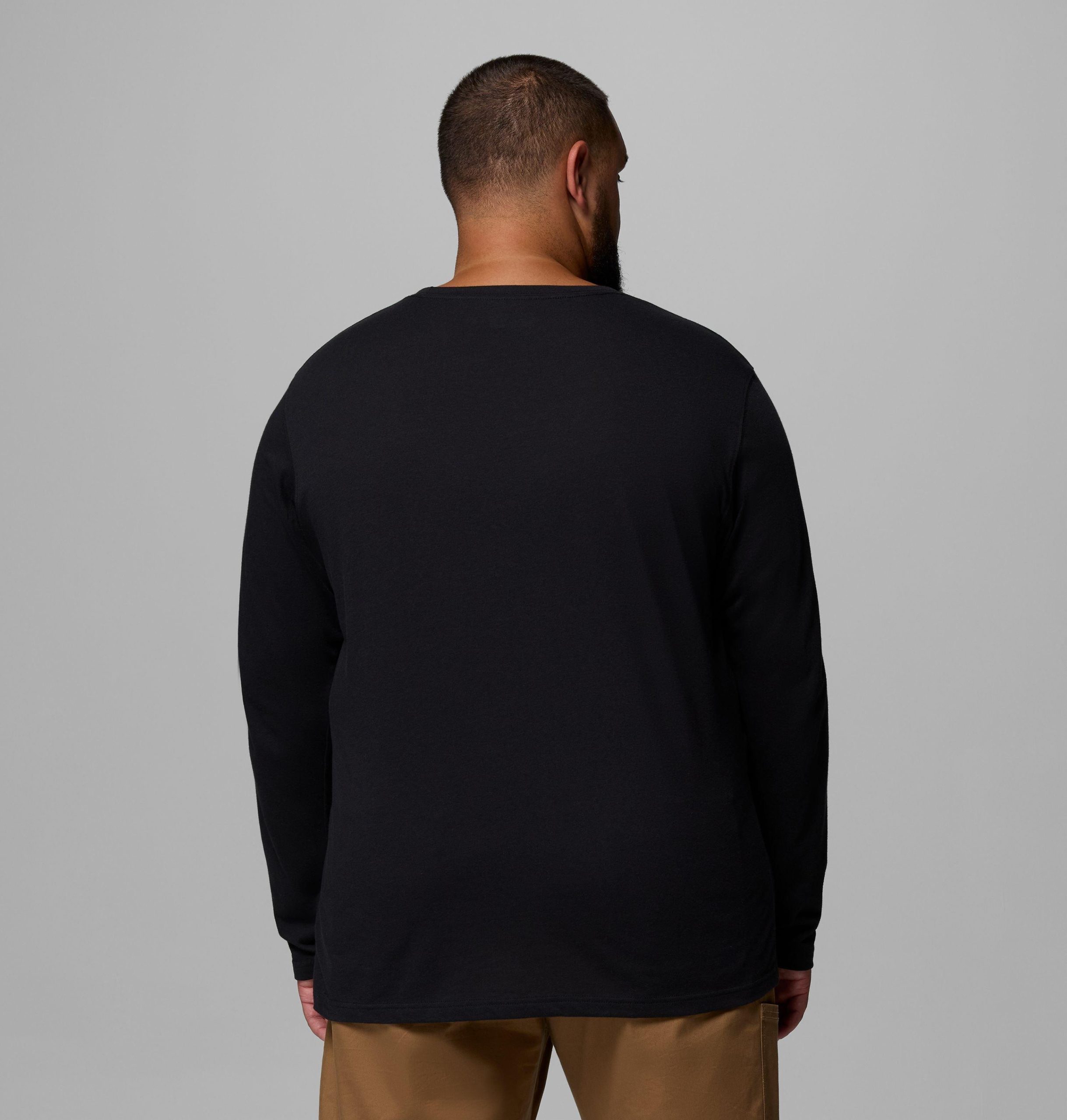 heren thistletown hills shirt met lange mouwen en ronde hals - grote maten