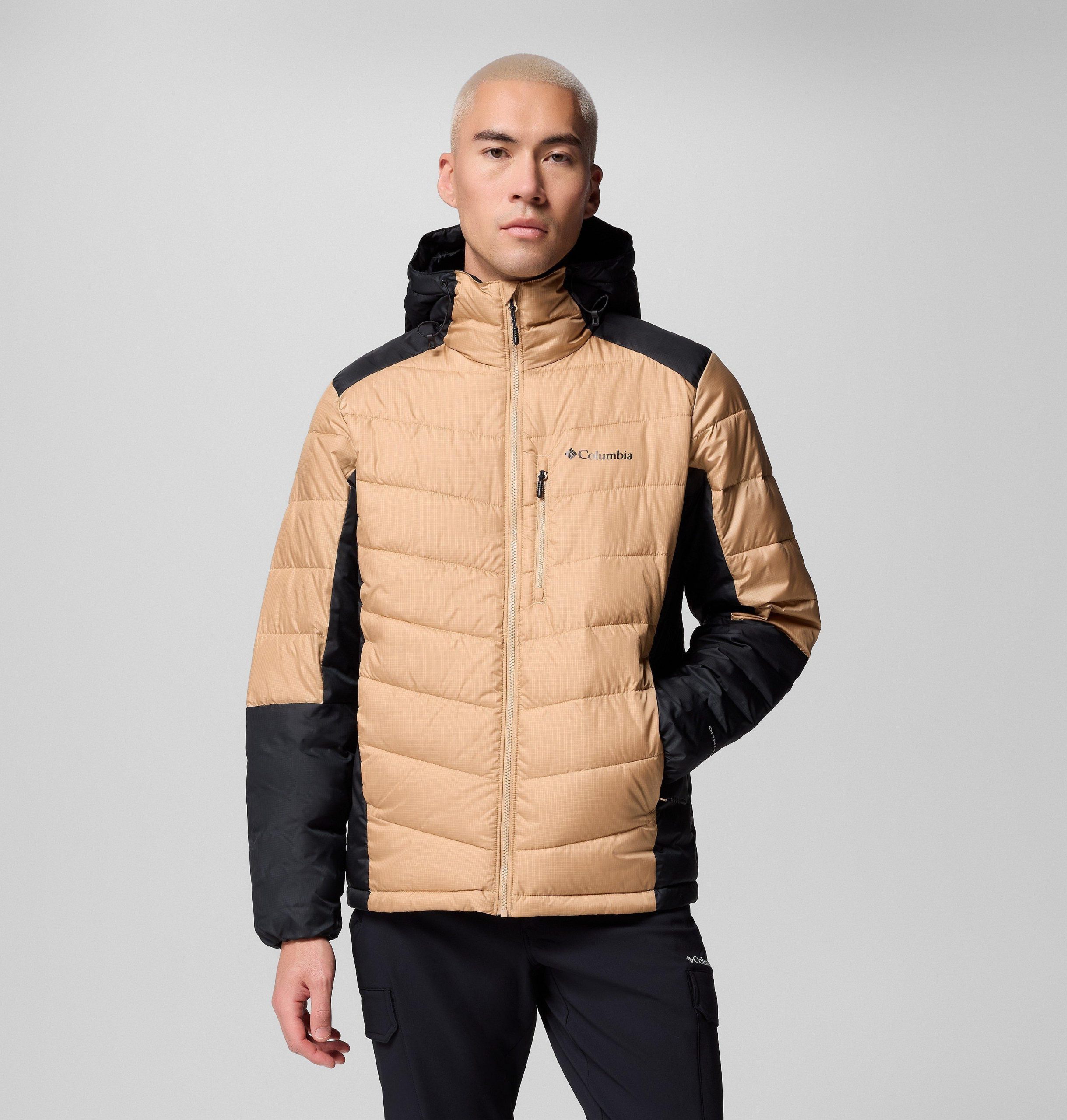 heren labyrinth loop ii hooded jacket - lang
