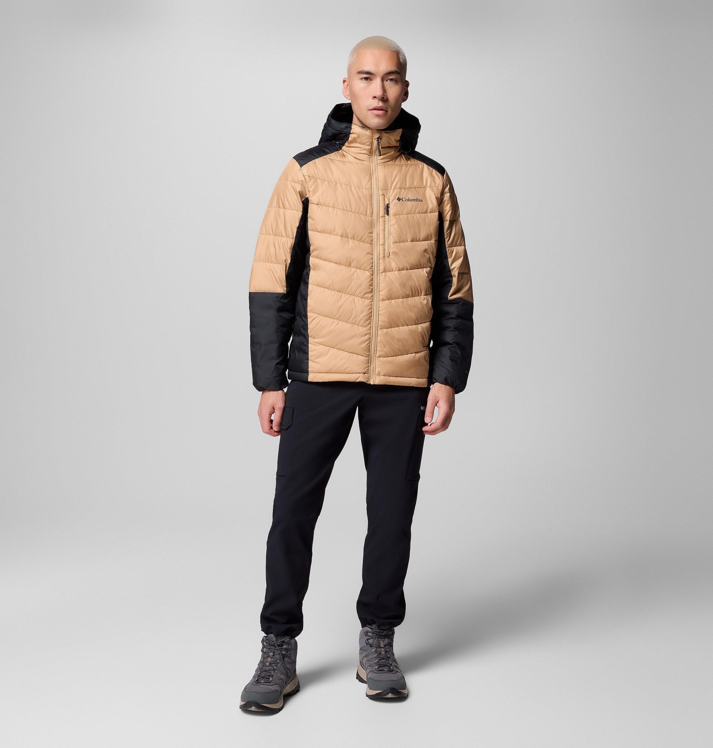 heren labyrinth loop ii hooded jacket - lang