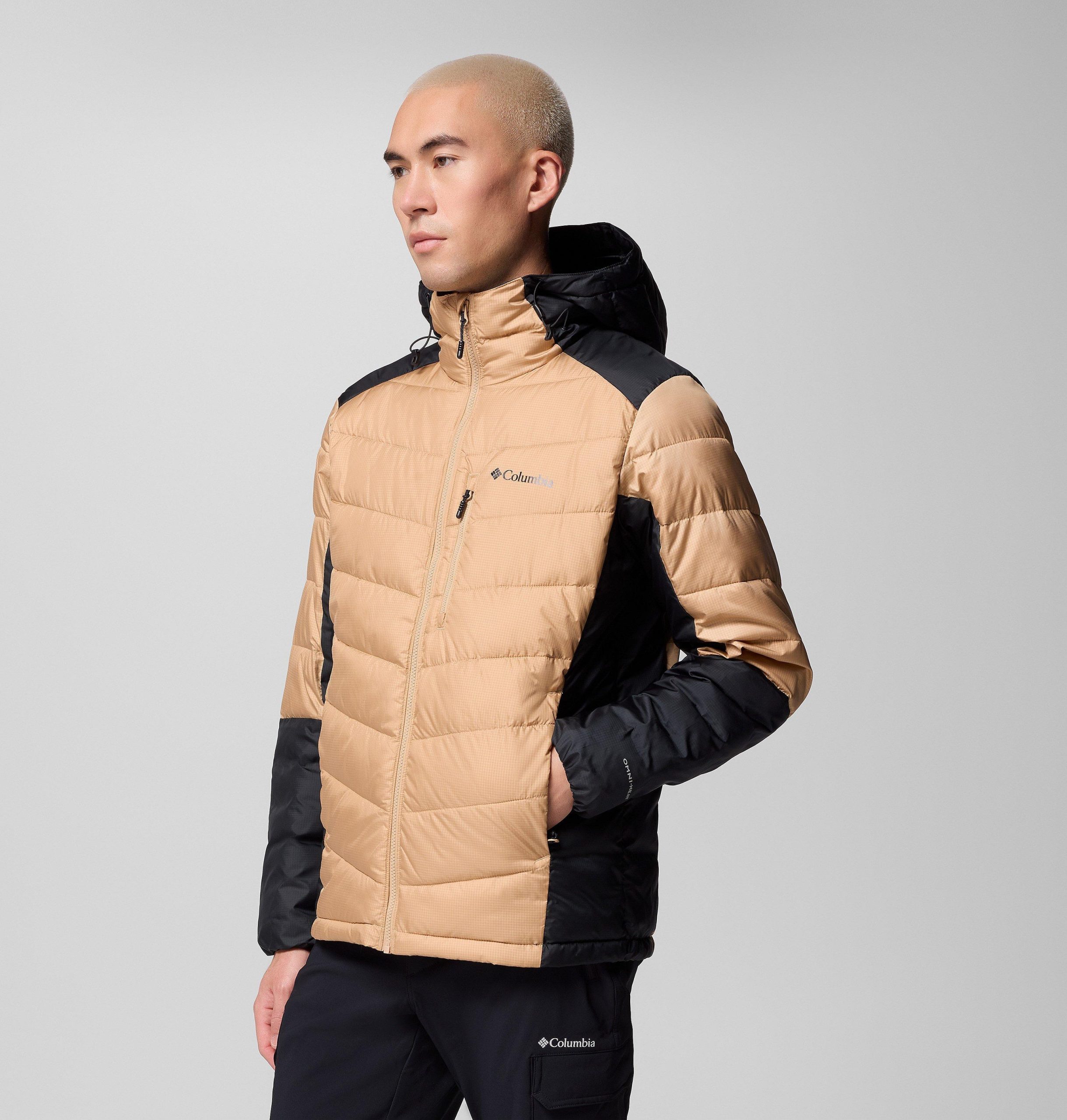 heren labyrinth loop ii hooded jacket - lang