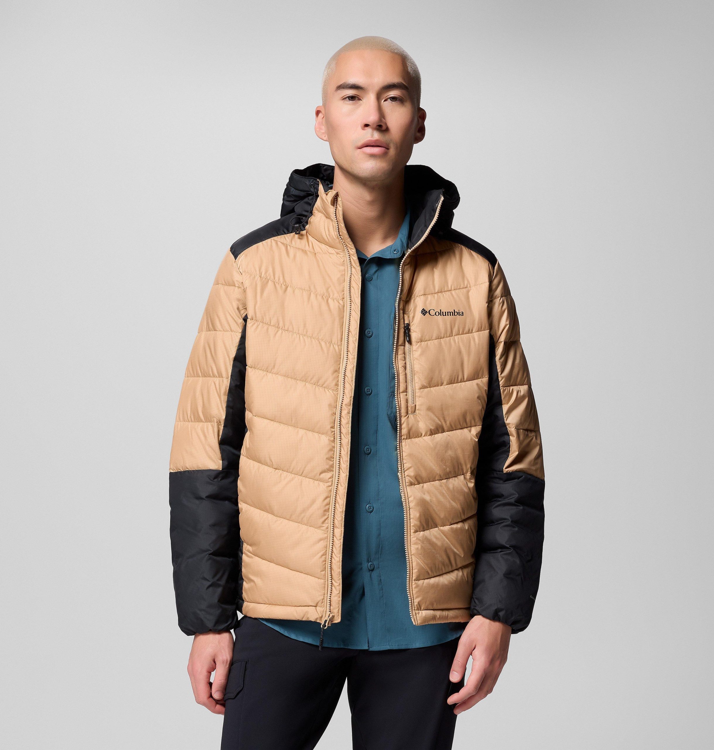 heren labyrinth loop ii hooded jacket - lang