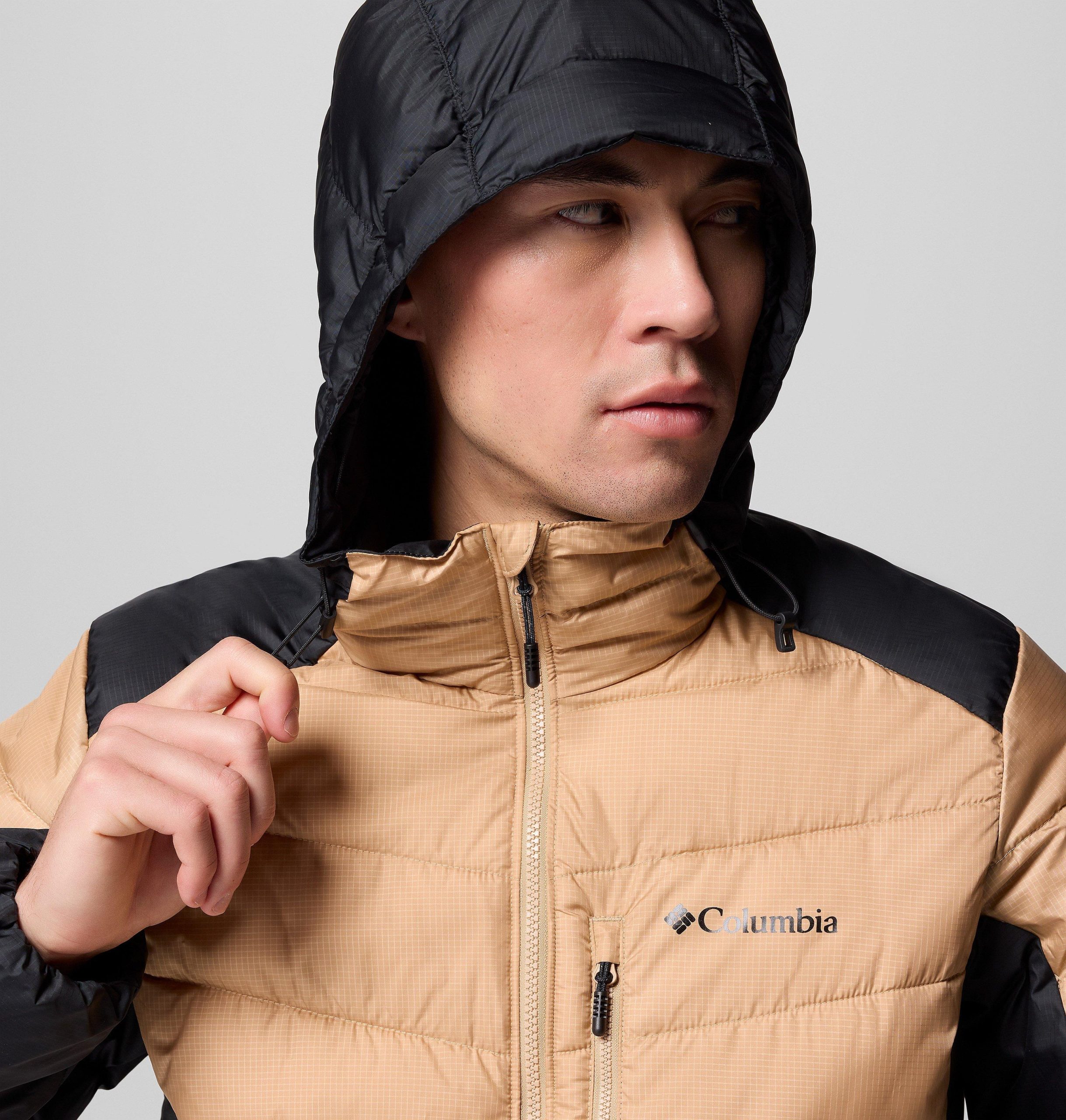 heren labyrinth loop ii hooded jacket - lang