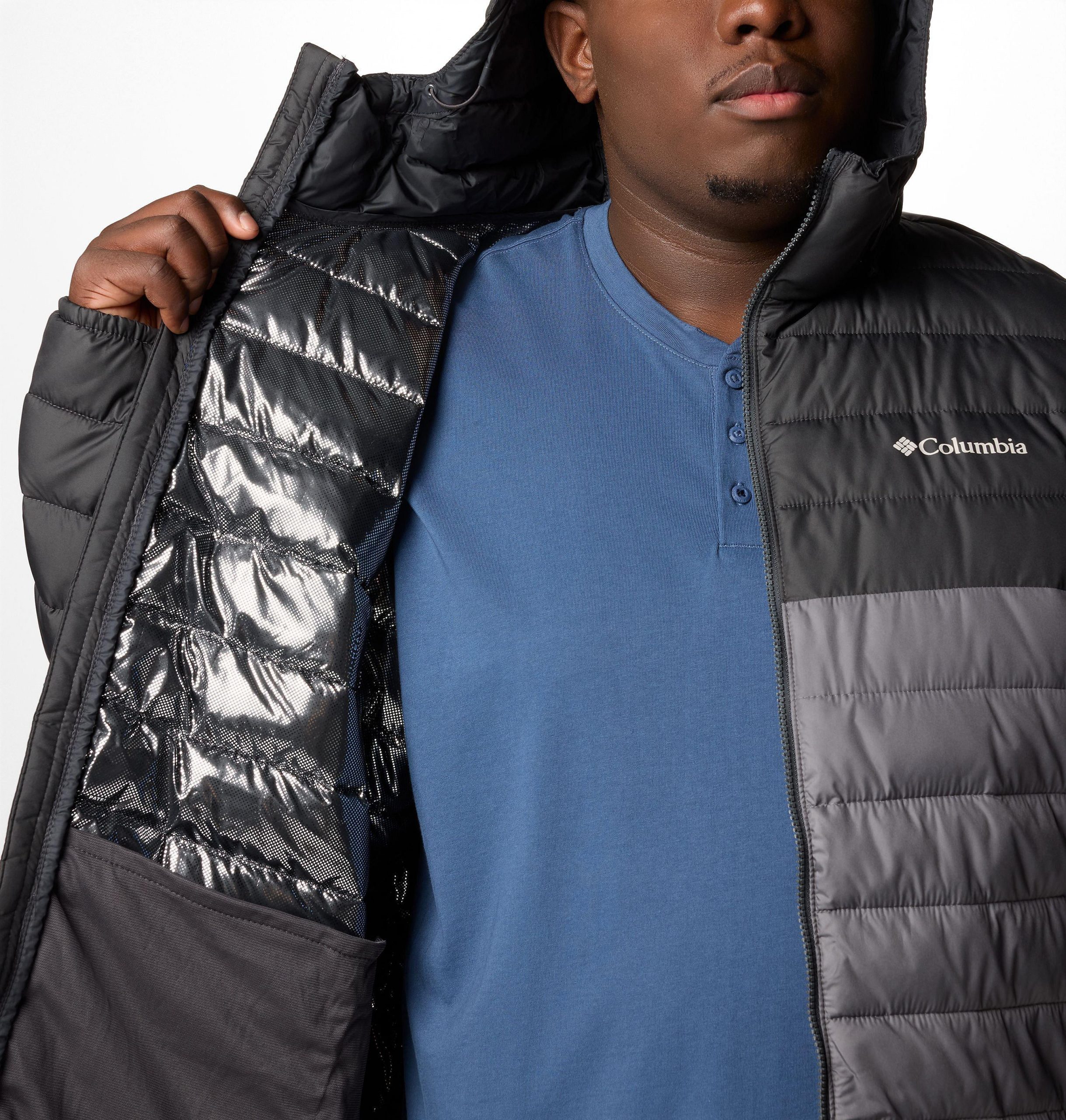 heren powder lite ii hooded jacket - groot