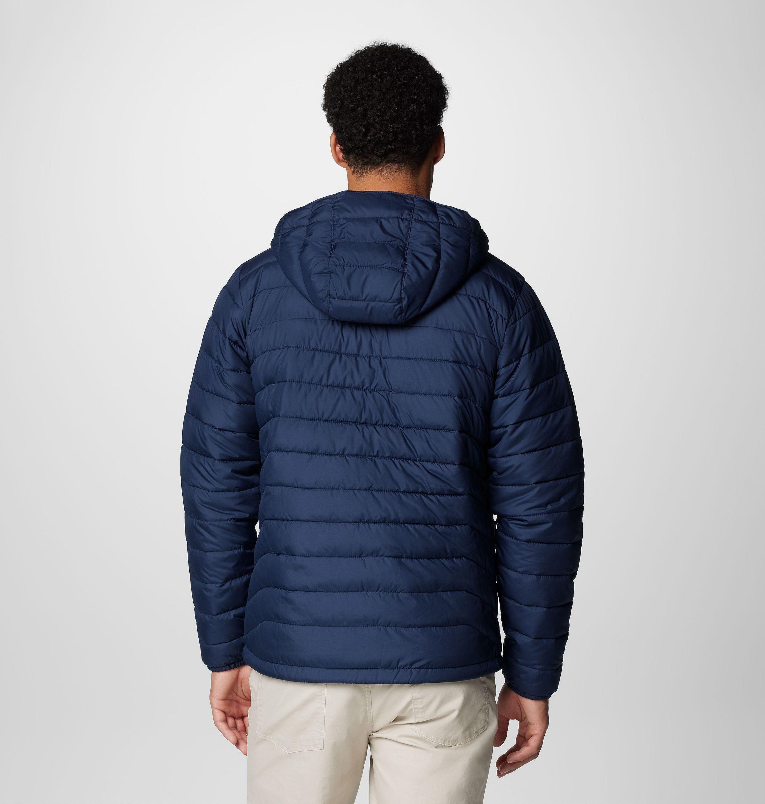 heren powder lite ii hooded jacket - lang