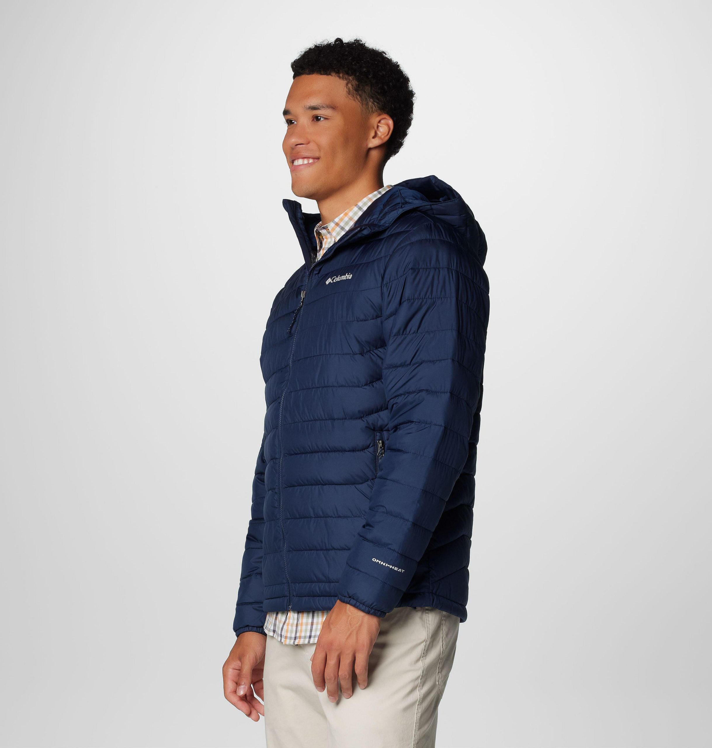heren powder lite ii hooded jacket - lang