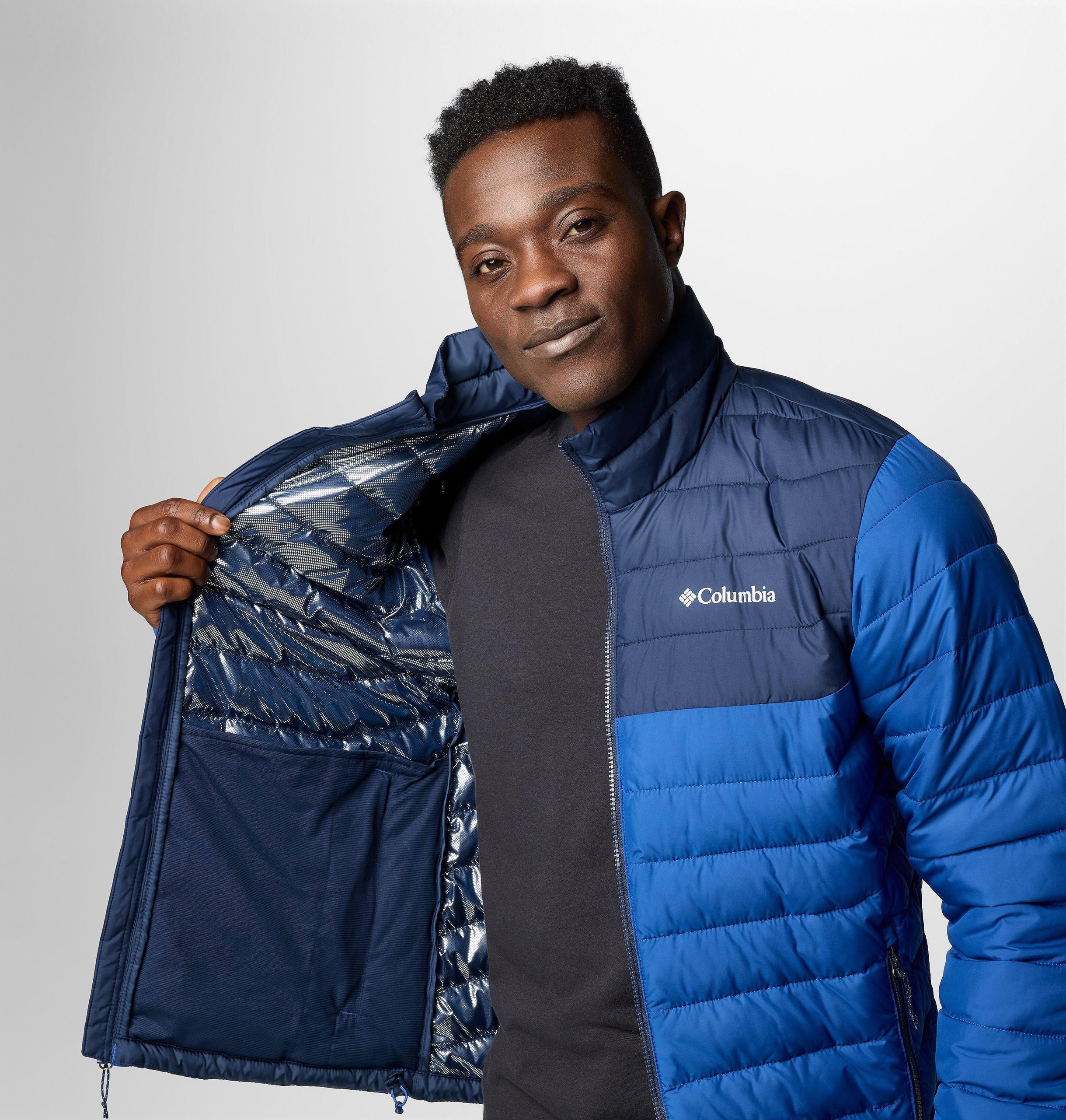 heren powder lite ii jas - lang