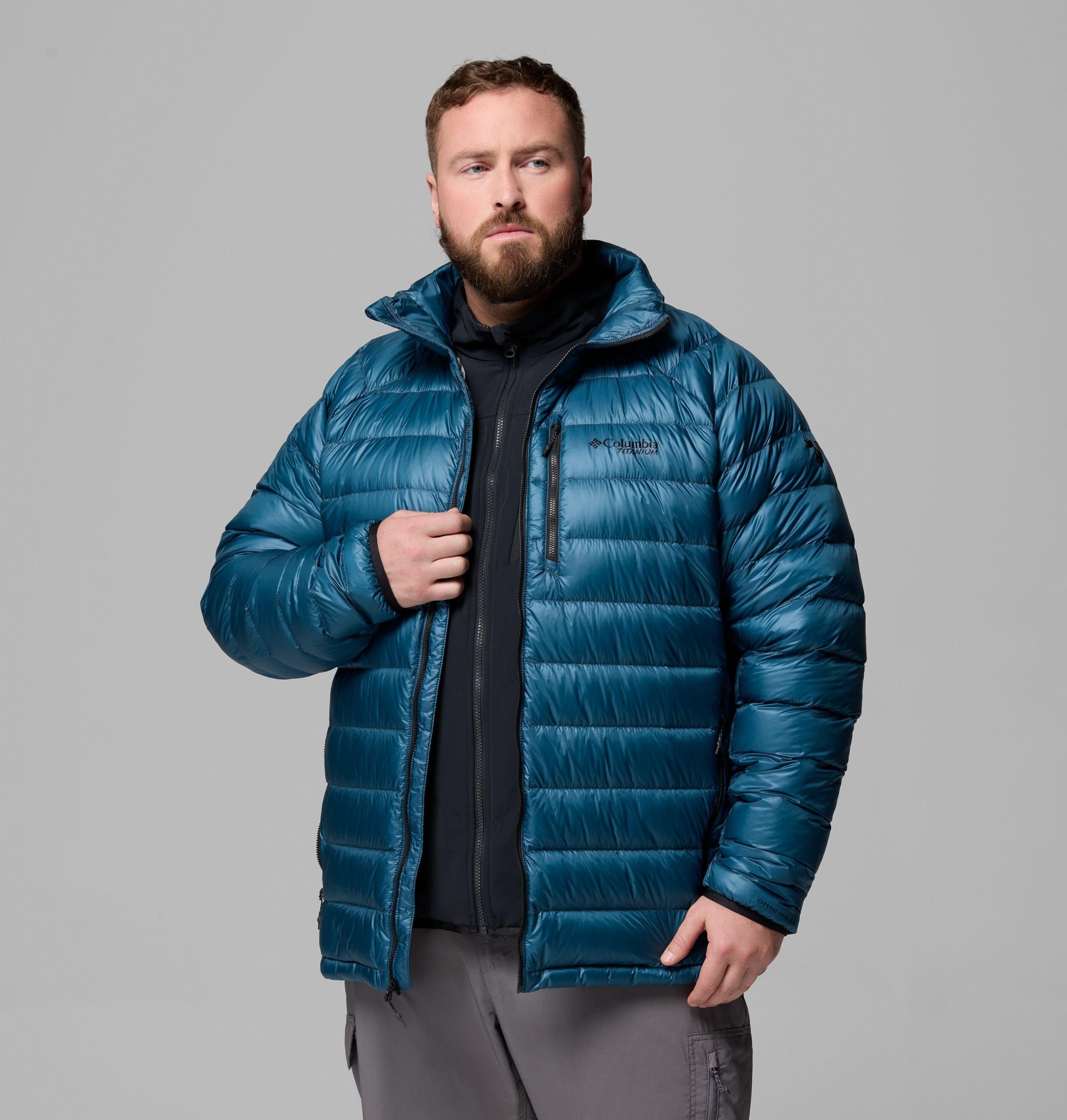 heren arctic crest donsjack - groot