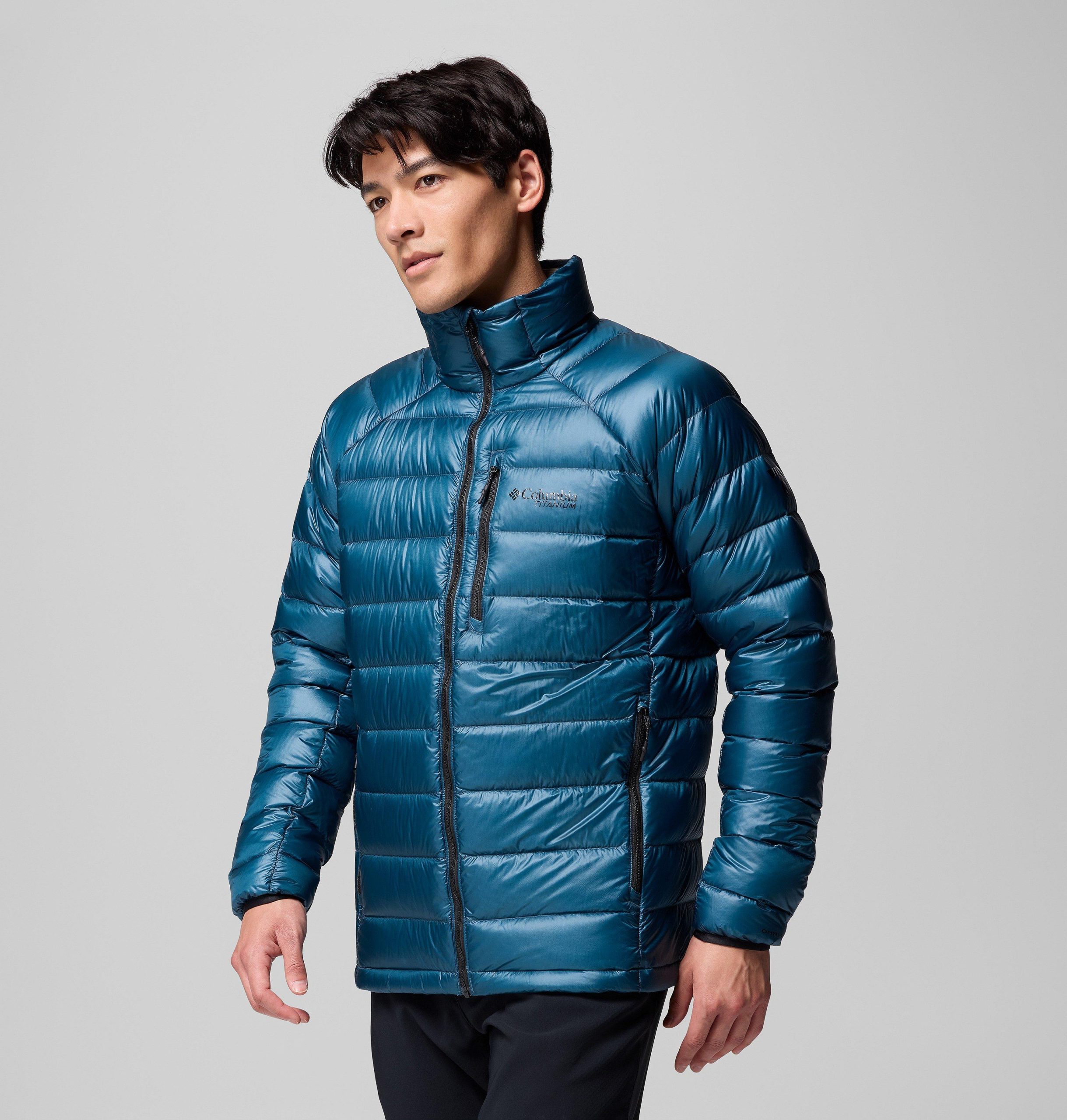 heren arctic crest donsjack - lang