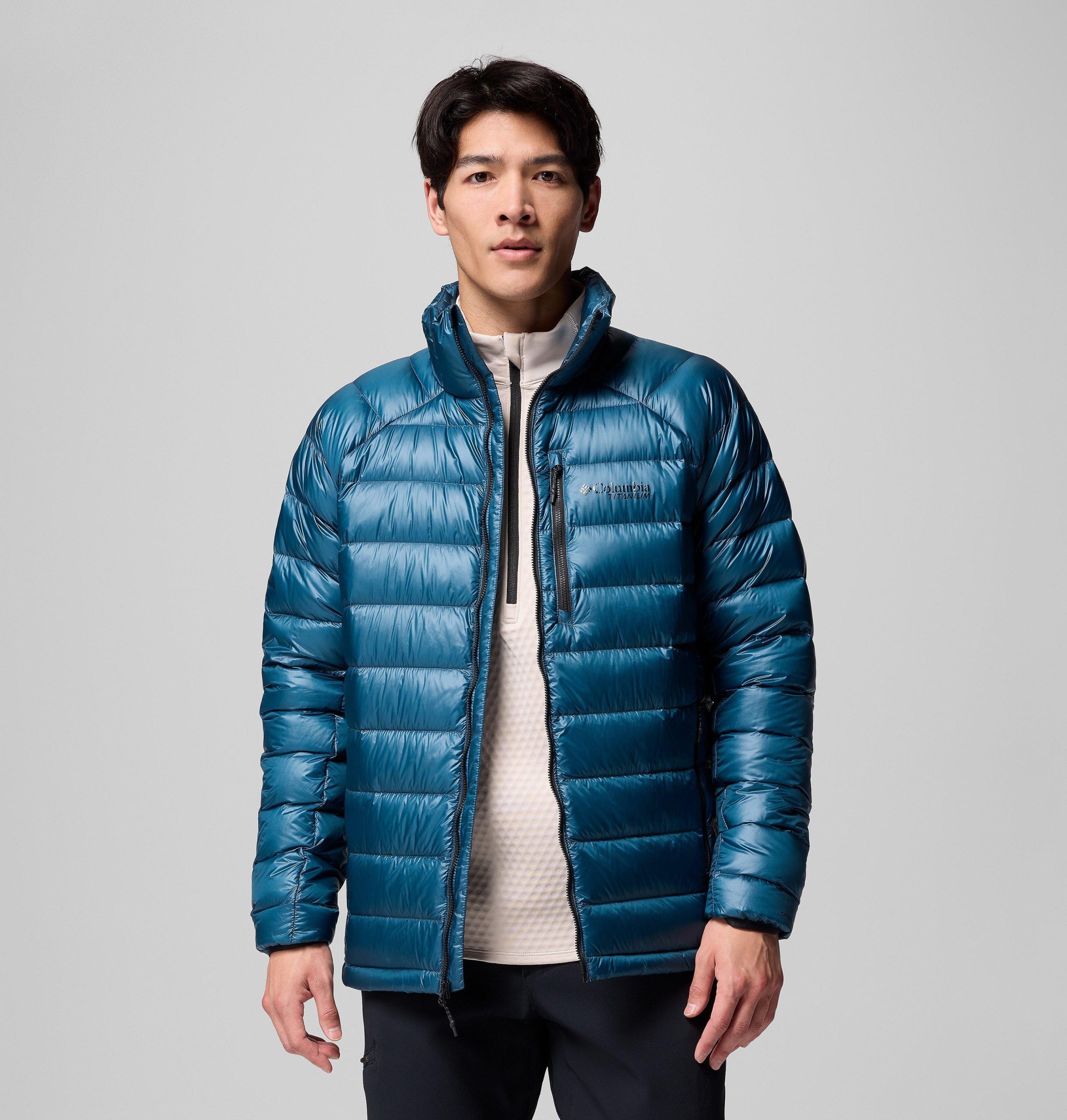heren arctic crest donsjack - lang