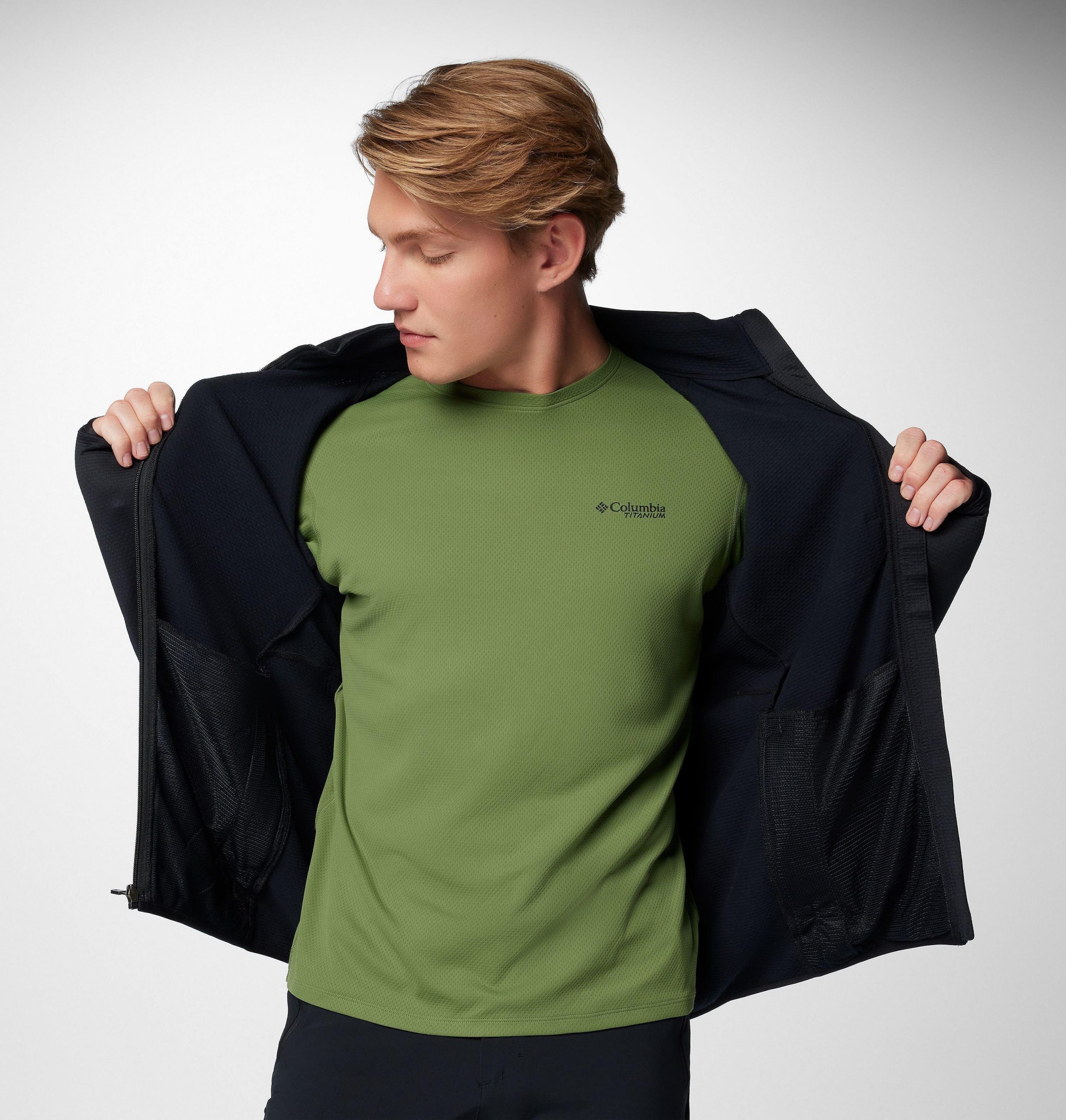 heren triple canyon grid fleece ii jas met volledige ritssluiting